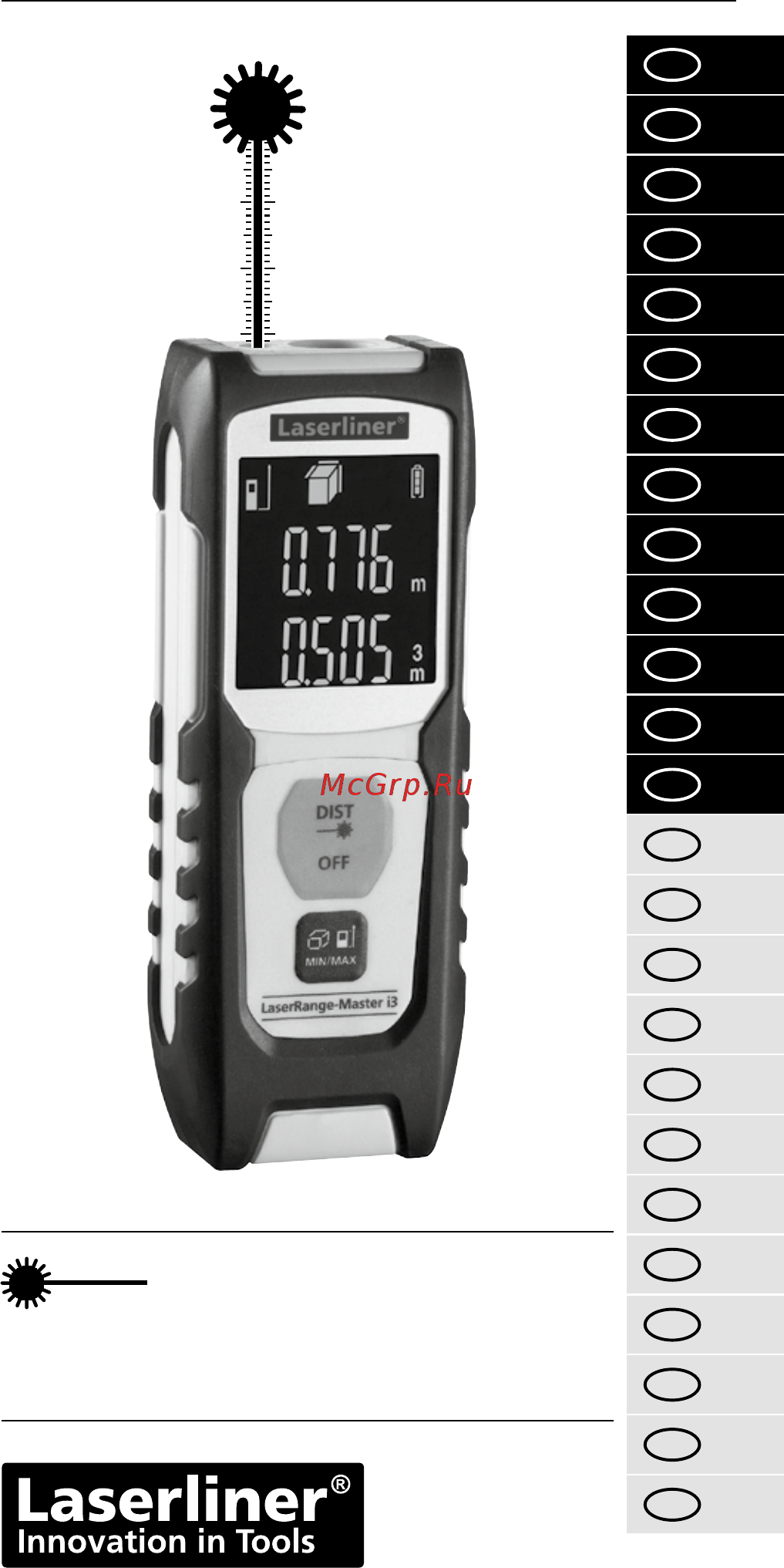 Laserliner LaserRange-Master i3 080.830A Инструкция по эксплуатации онлайн