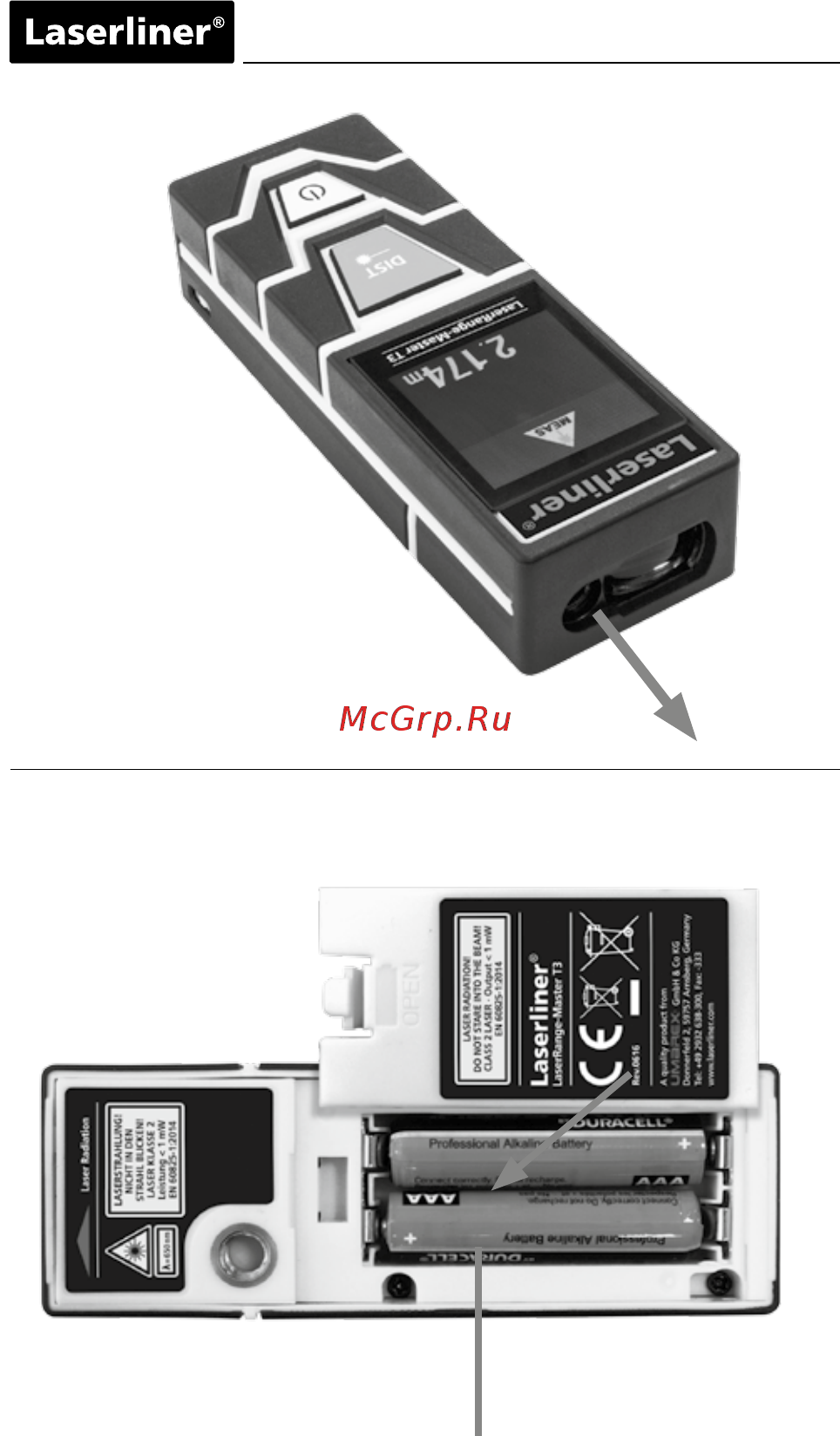 Laserliner LaserRange-MasterT3 Инструкция по эксплуатации онлайн [2/60] 515092