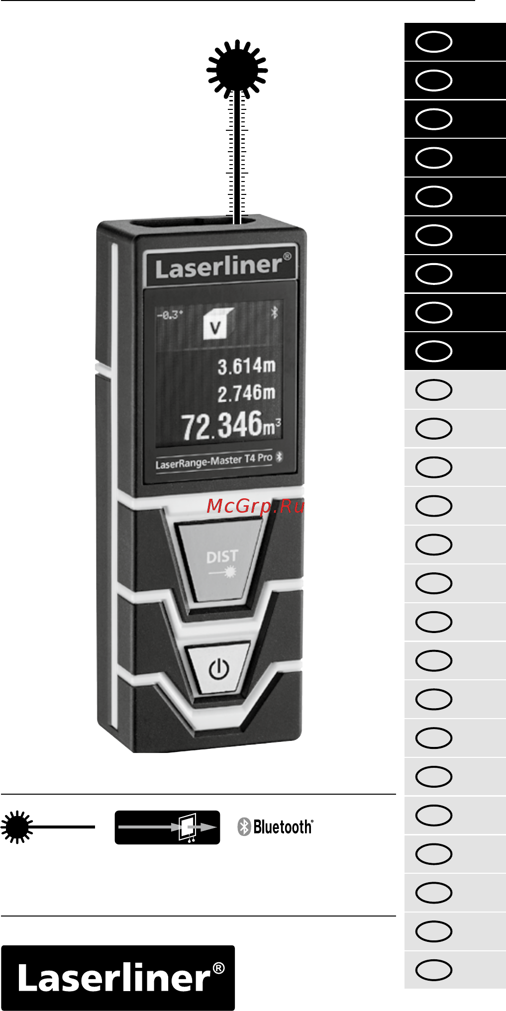Laserliner LaserRange-Master T4 Pro 080.850A Инструкция по эксплуатации онлайн