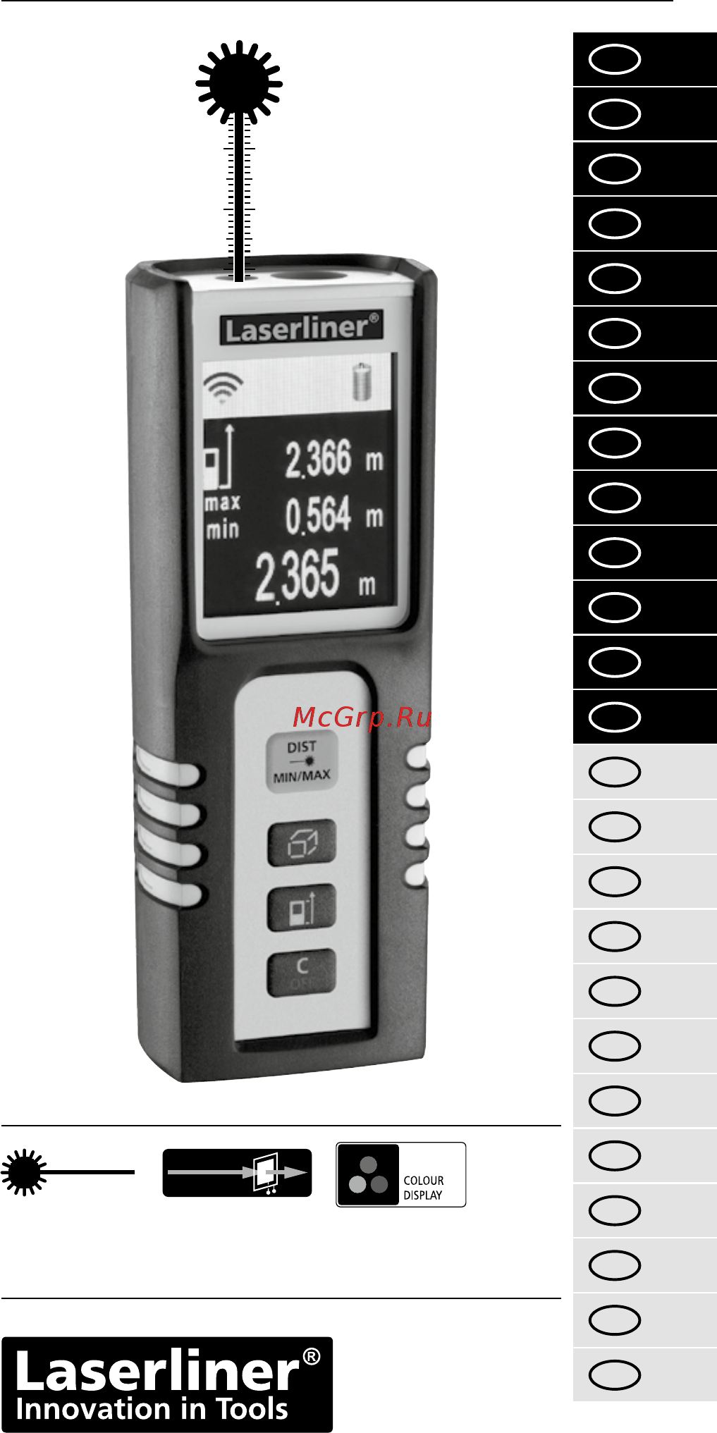 Laserliner DistanceMaster Compact 080.936A Инструкция по эксплуатации онлайн