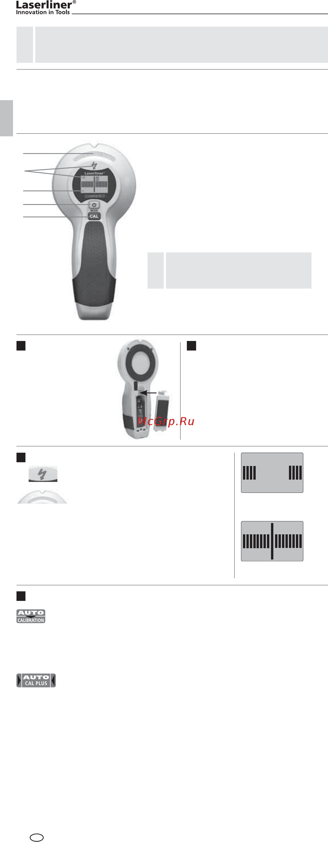 Laserliner CombiFinder Plus 080.955A Инструкция по эксплуатации онлайн [10/92] 479428