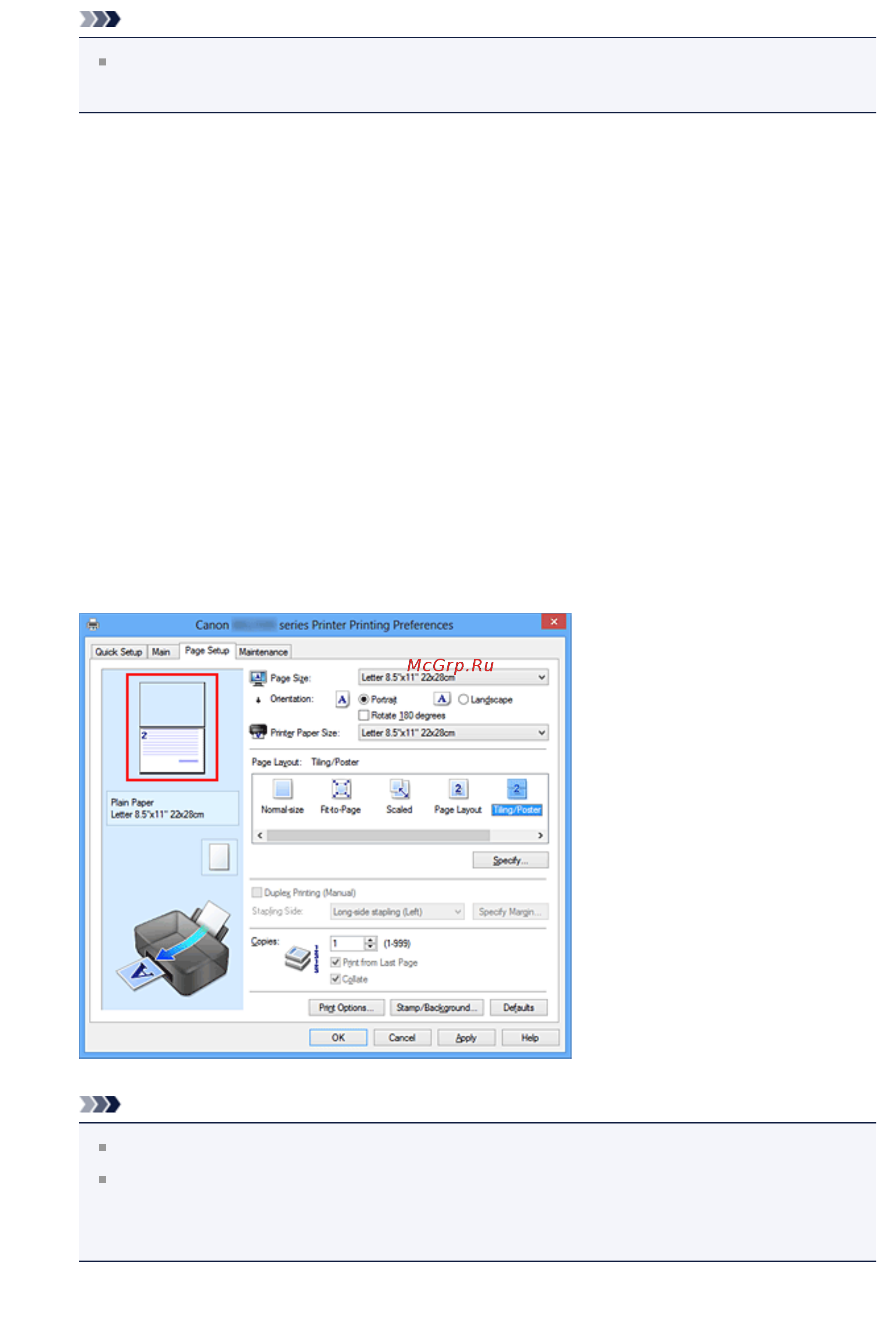 Canon PIXMA  MG2545 [287/638] Печать только указанных страниц