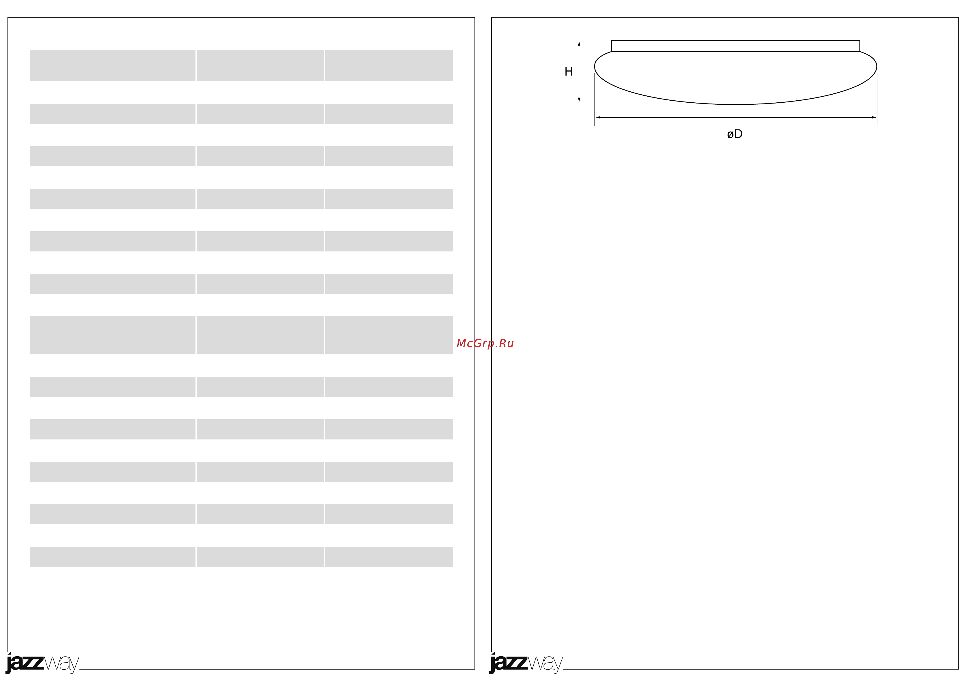 JazzWay PPB OPAL 80W 4000K IP20 Инструкция по эксплуатации онлайн [2/2] 479489