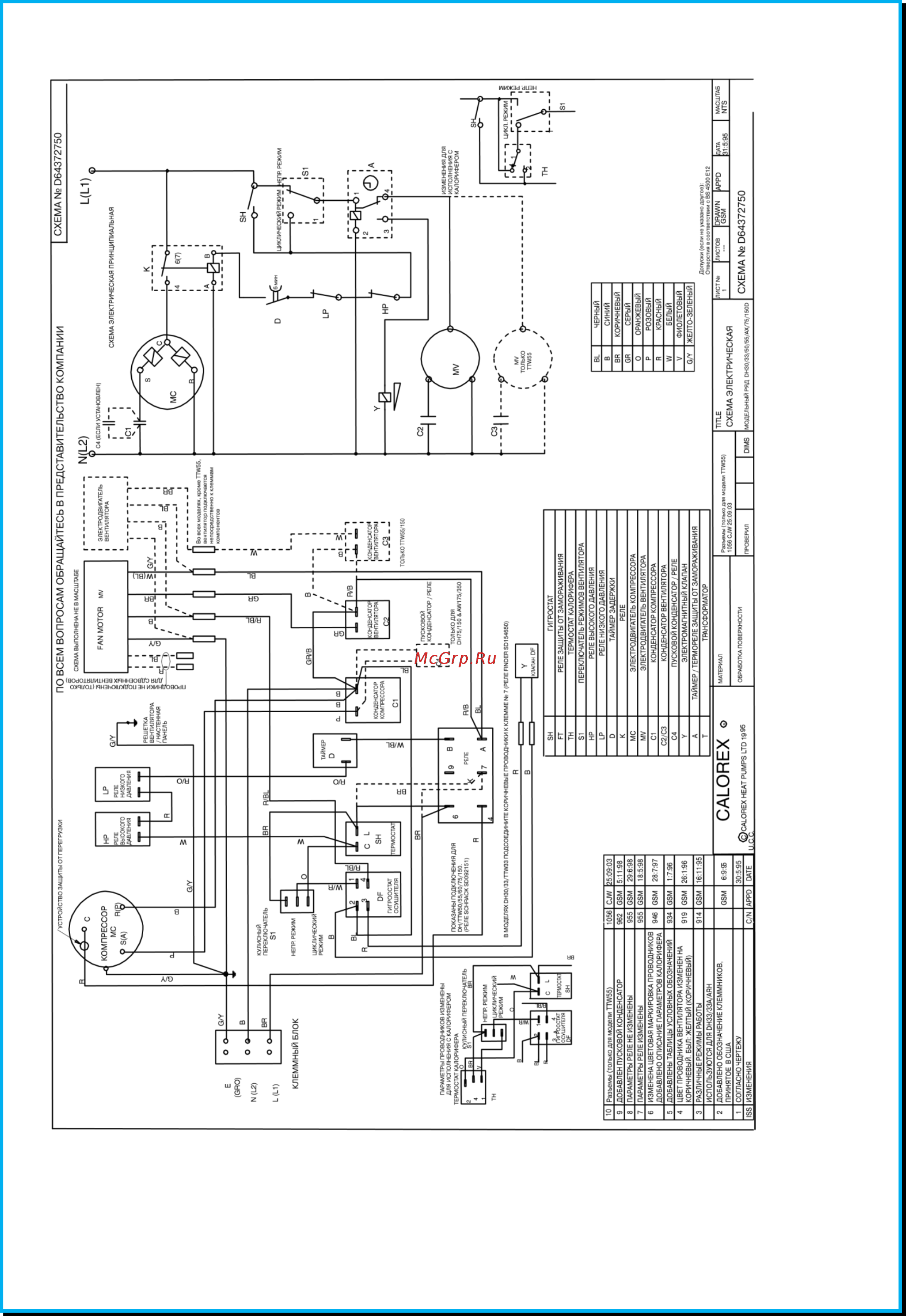 Dryfast DH 30 AX [11/84] Электрические схемы продолжение