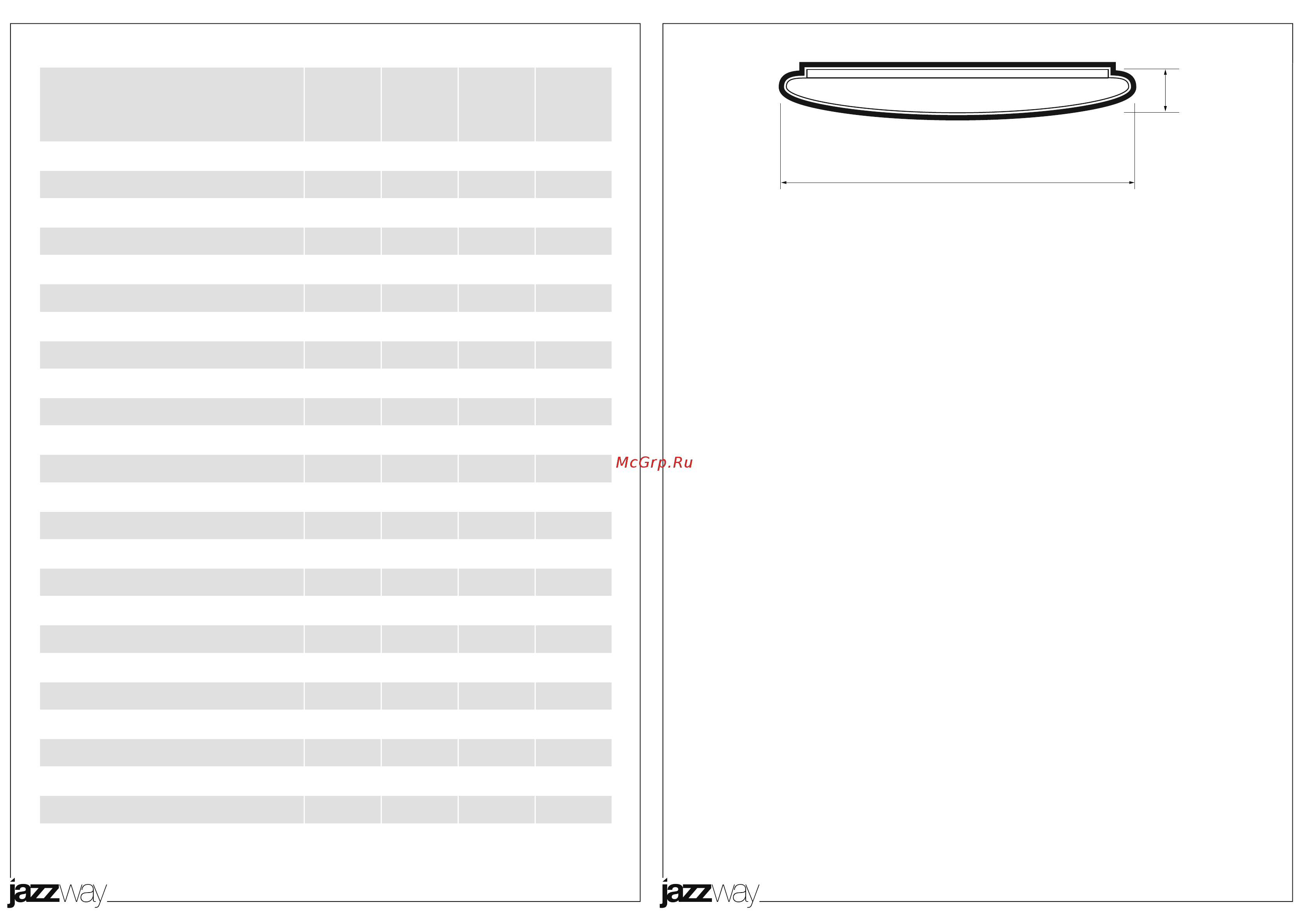JazzWay PPB STARWAY-2 32w 4000K IP20 [2/2] Технические характеристики