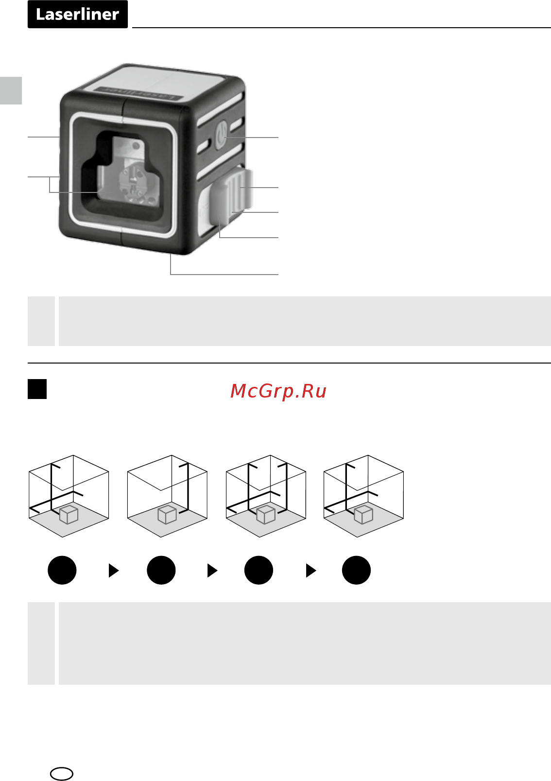 Laserliner CompactCube-Laser 3 [10/80] Horizontal and vertical levelling