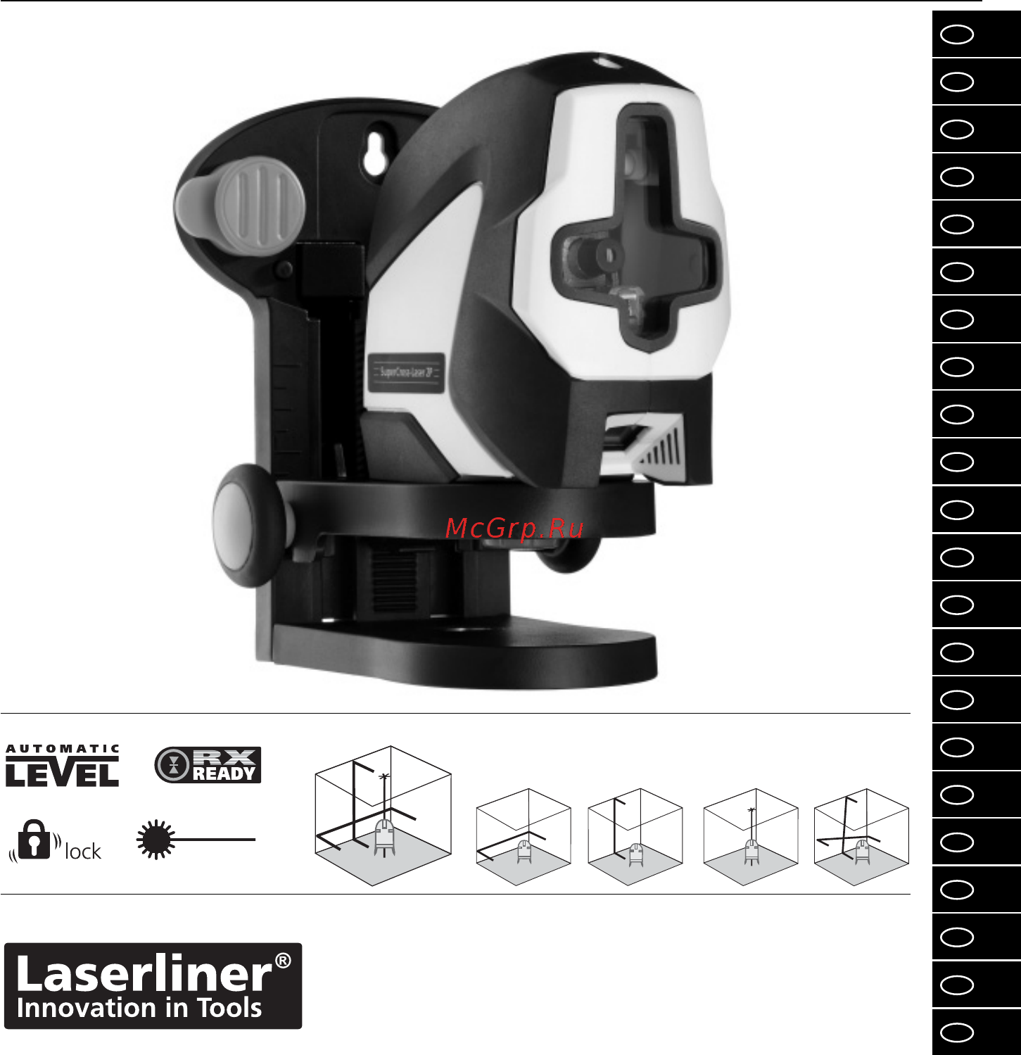 Laserliner SuperCross-Laser 2P 081.125A Руководство по эксплуатации онлайн