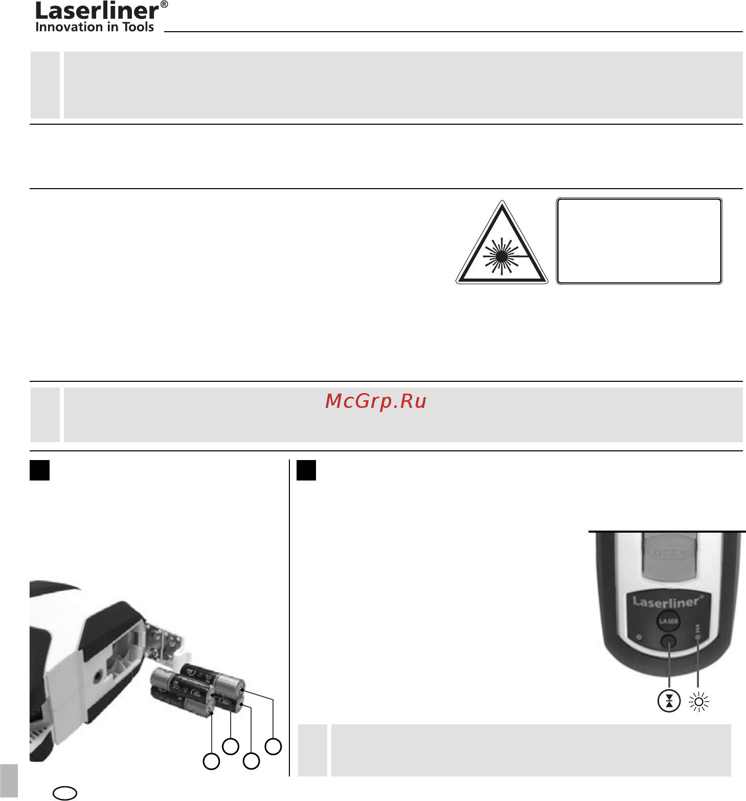 Laserliner SuperCross-Laser 2P 081.125A [86/92] Γενικές υποδείξεις ασφαλείας