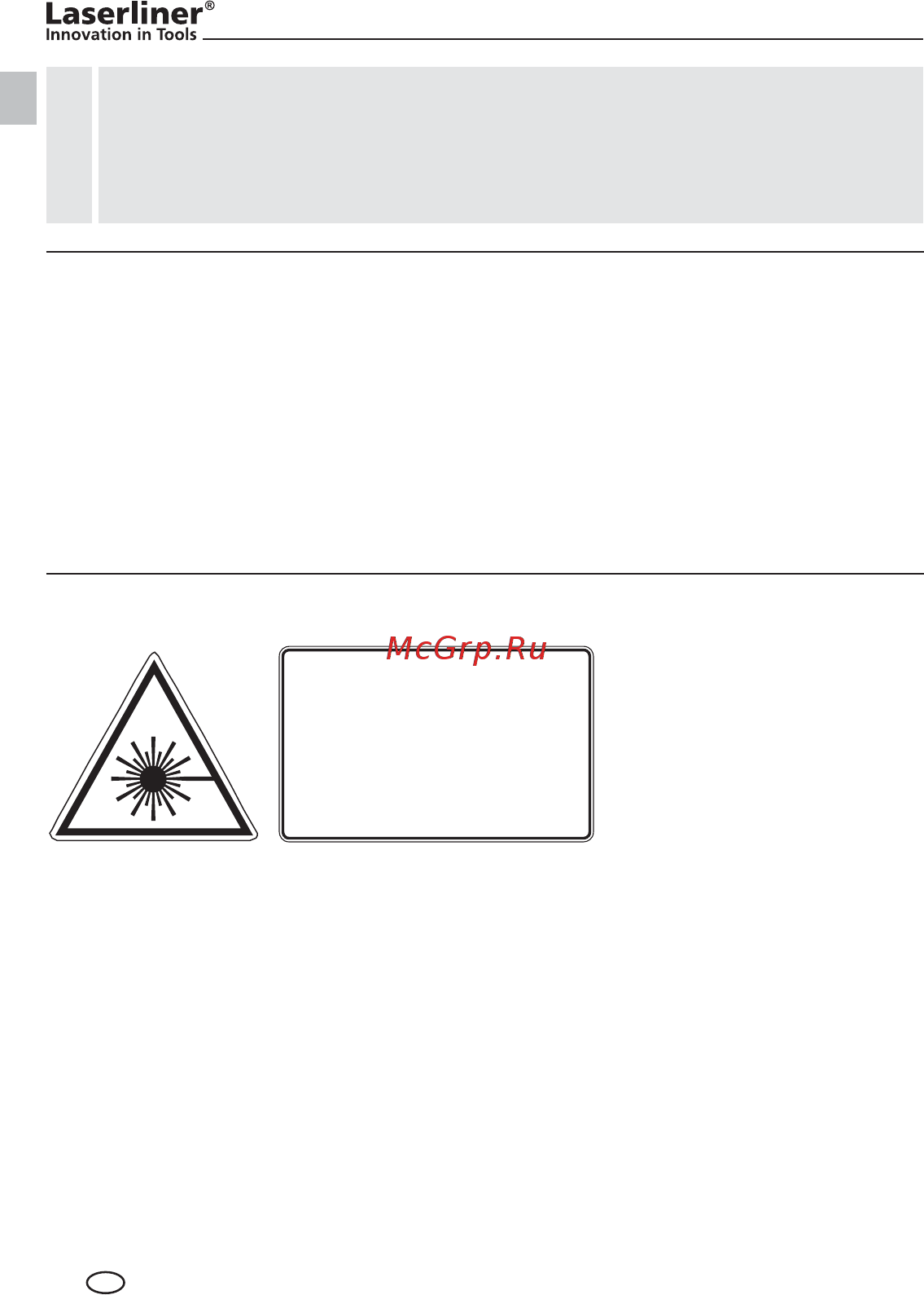 Laserliner Centurium Express 410 S 056.100L [2/136] Allgemeine sicherheitshinweise