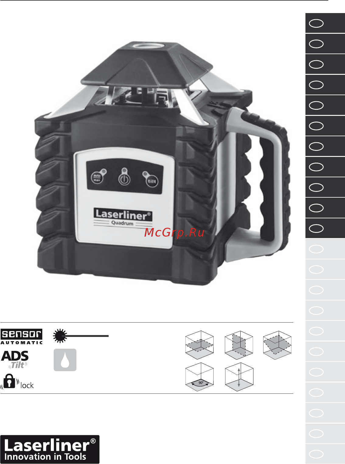 Laserliner Quadrum 410 S 053.00.07A Руководство по эксплуатации онлайн