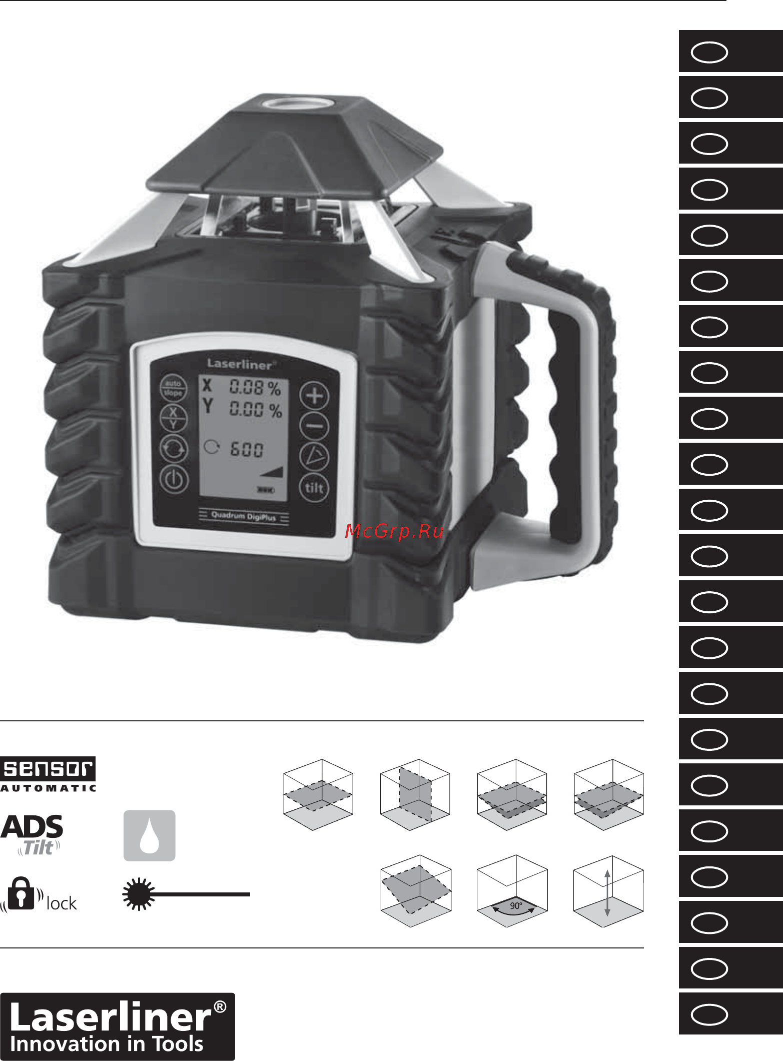 Laserliner Quadrum DigiPlus 410 S 053.300A Руководство по эксплуатации онлайн