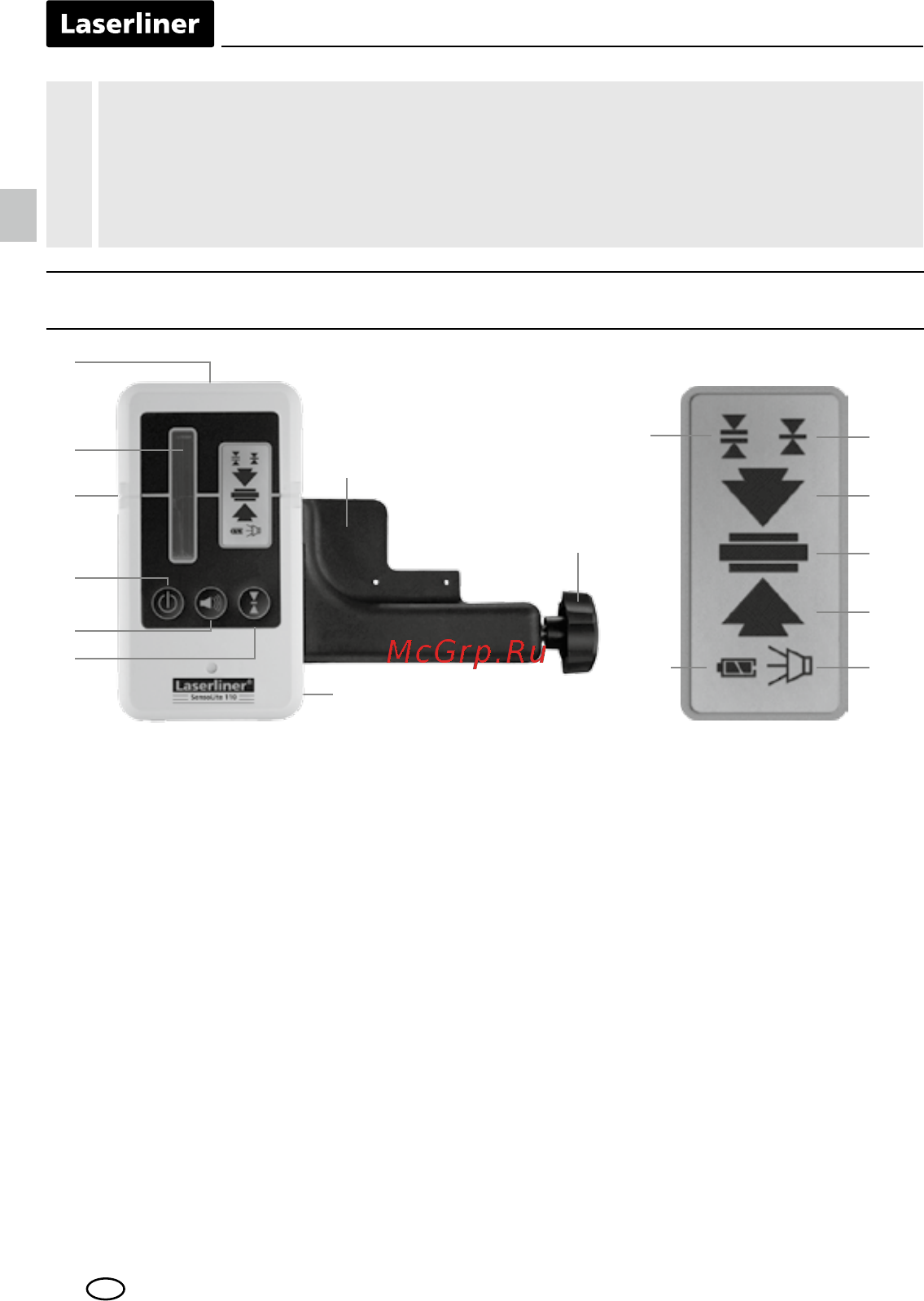 Laserliner 028.65 [10/48] Laserontvanger voor rode en groene rotatielaser
