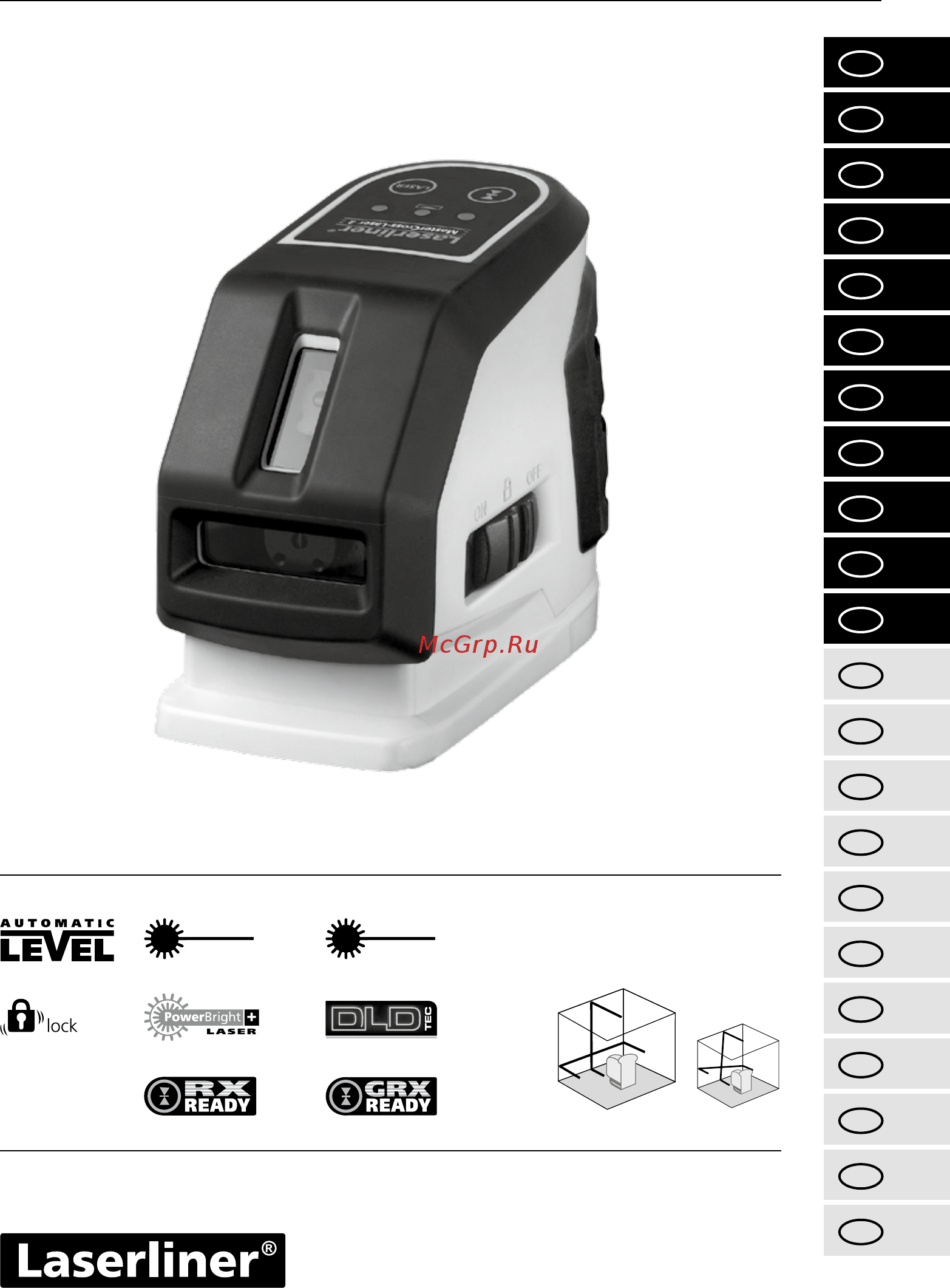 Laserliner MasterCross-Laser 2 031.350A Руководство по эксплуатации онлайн