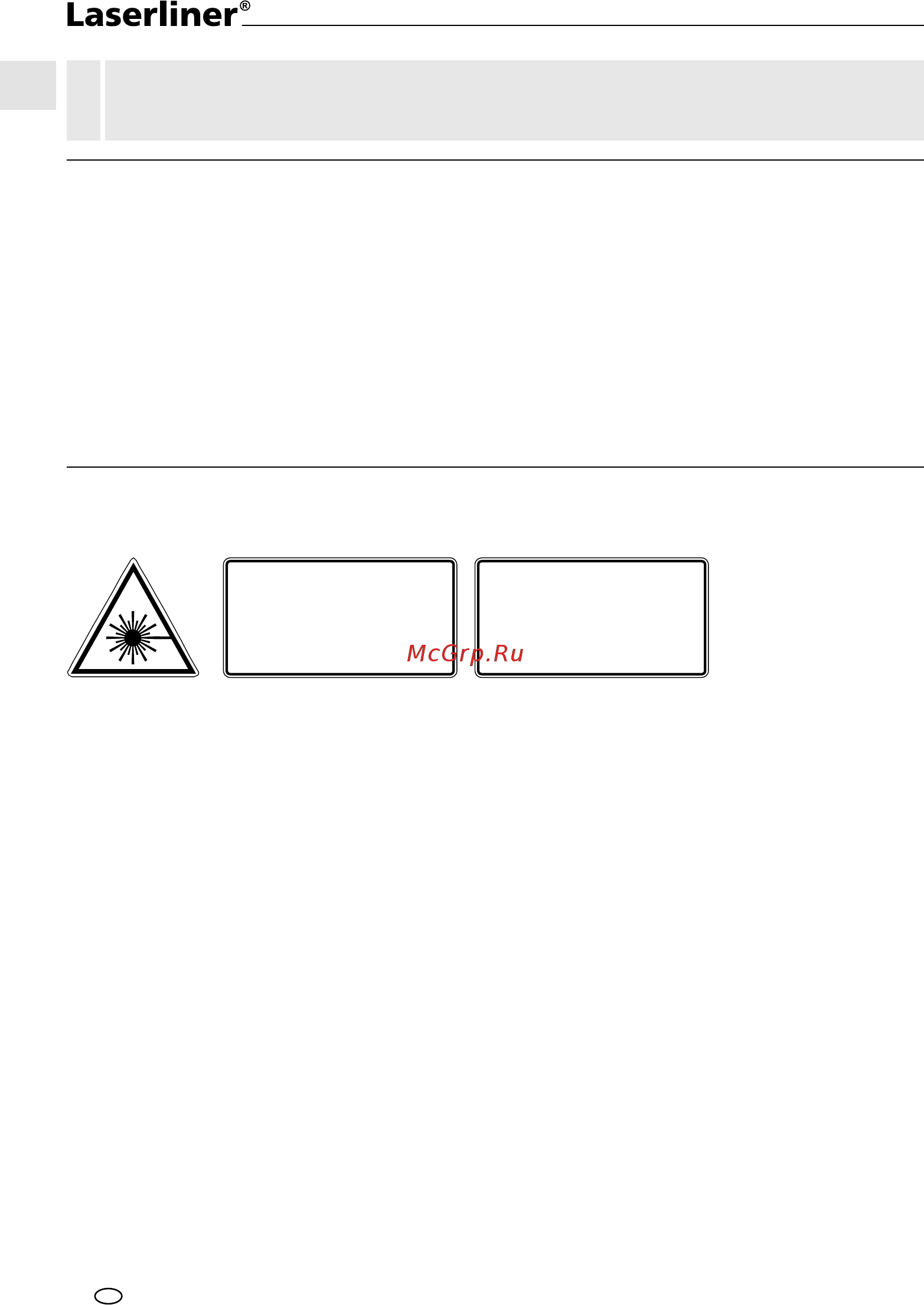 Laserliner MasterCross-Laser 2 031.350A [2/60] Allgemeine sicherheitshinweise