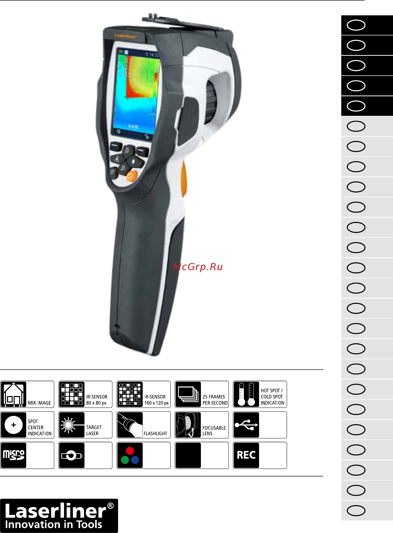 Laserliner ThermoCamera Compact Pro 087.084A Инструкция по эксплуатации онлайн