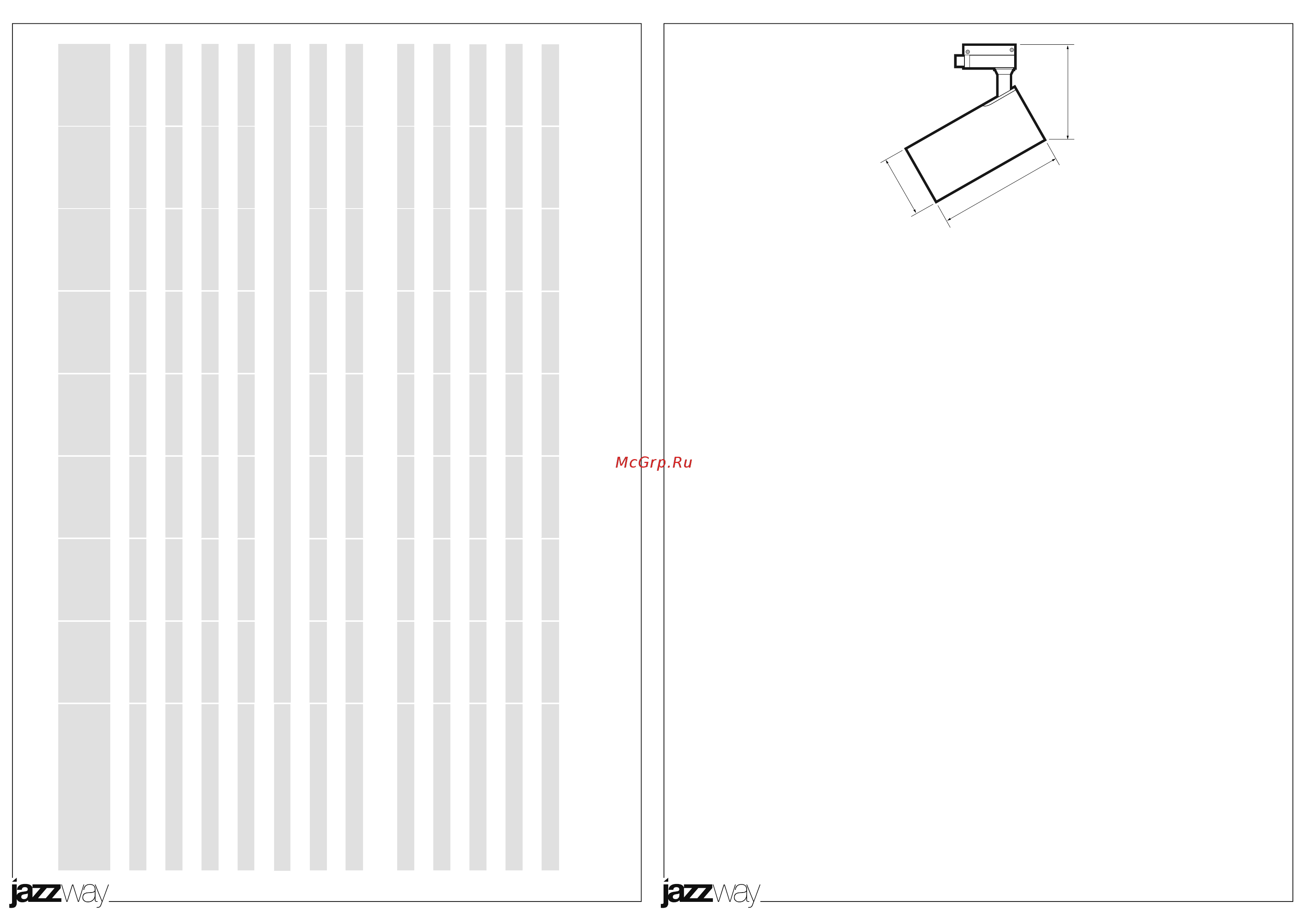 JazzWay PTR 0725 25w 3000K 24° WH IP40 [2/2] Технические характеристики
