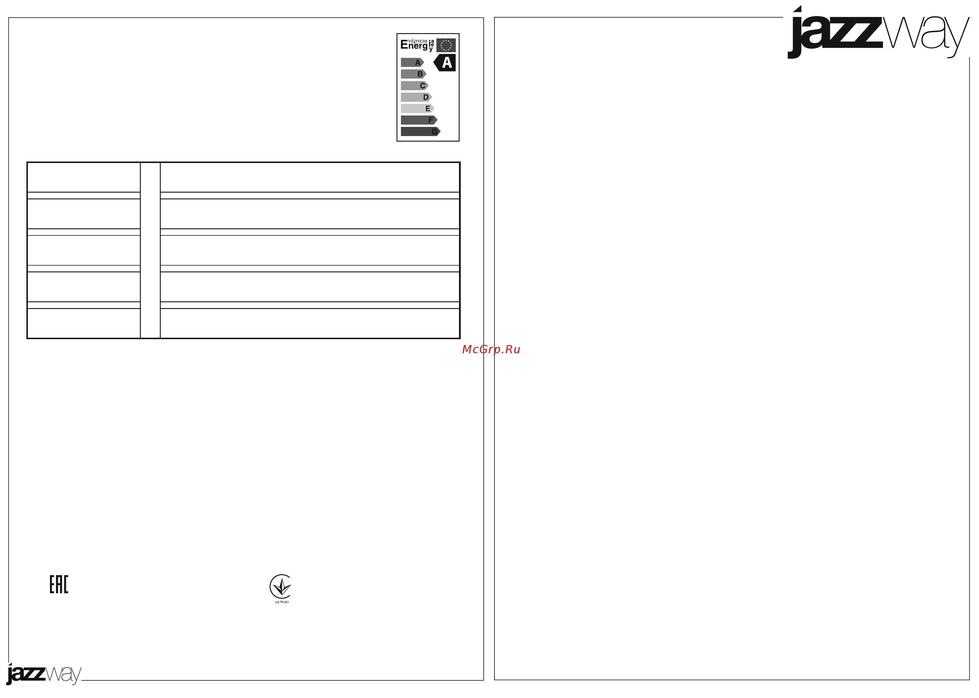 JazzWay PGX53d MG12-Gold 5020078 Инструкция по эксплуатации онлайн