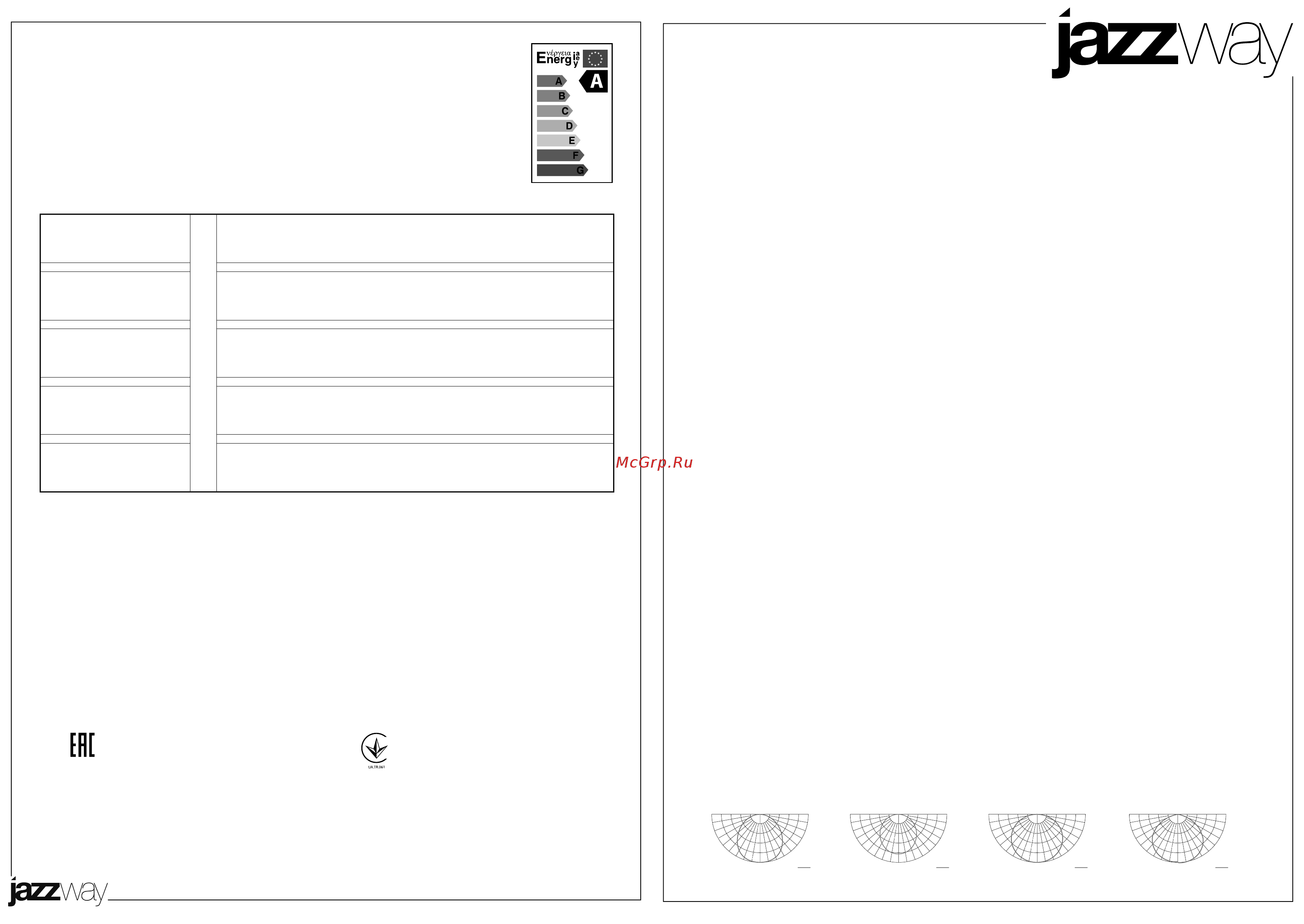 JazzWay PHB UFO 02 200w 4000K IP65 110гр. 5023161 Инструкция по эксплуатации онлайн