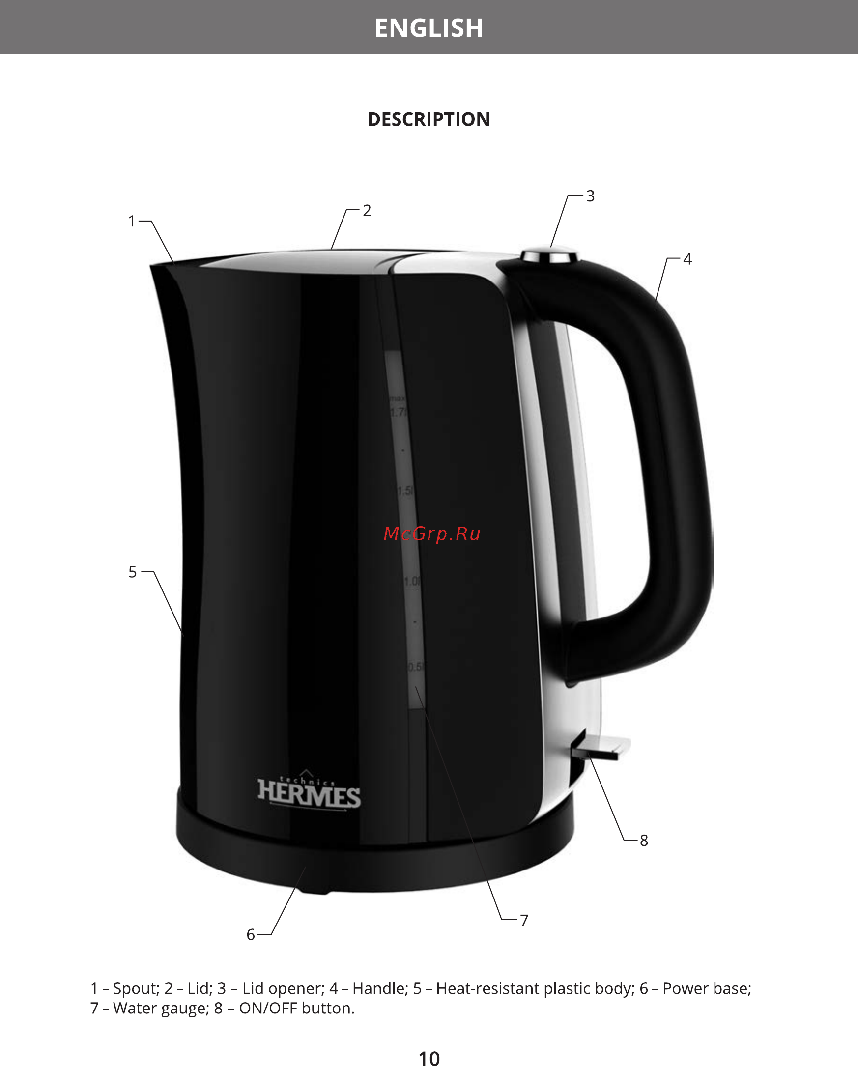 Hermes Technics HT-EK610 [12/20] English