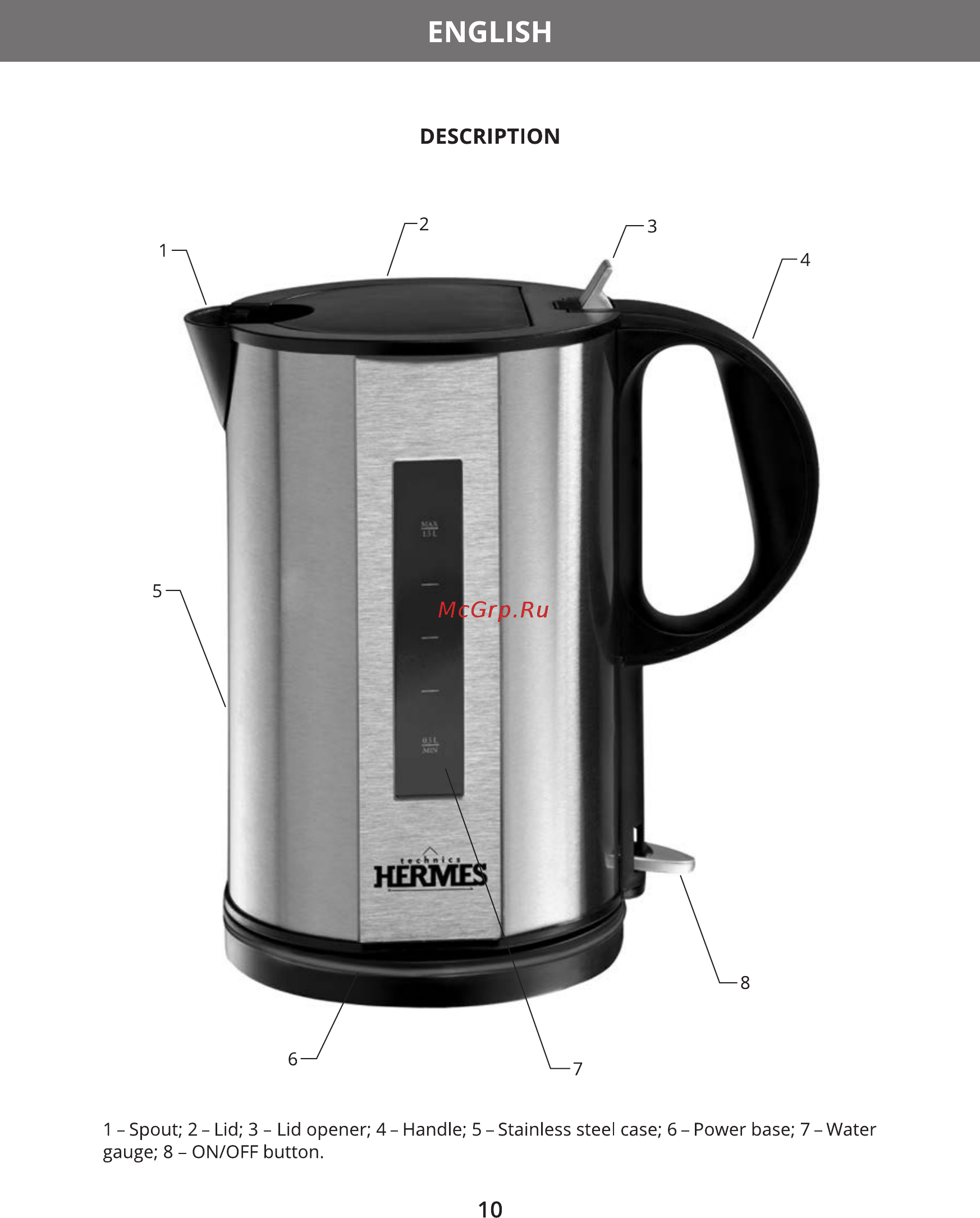 Hermes Technics HT-EK700 [12/20] English