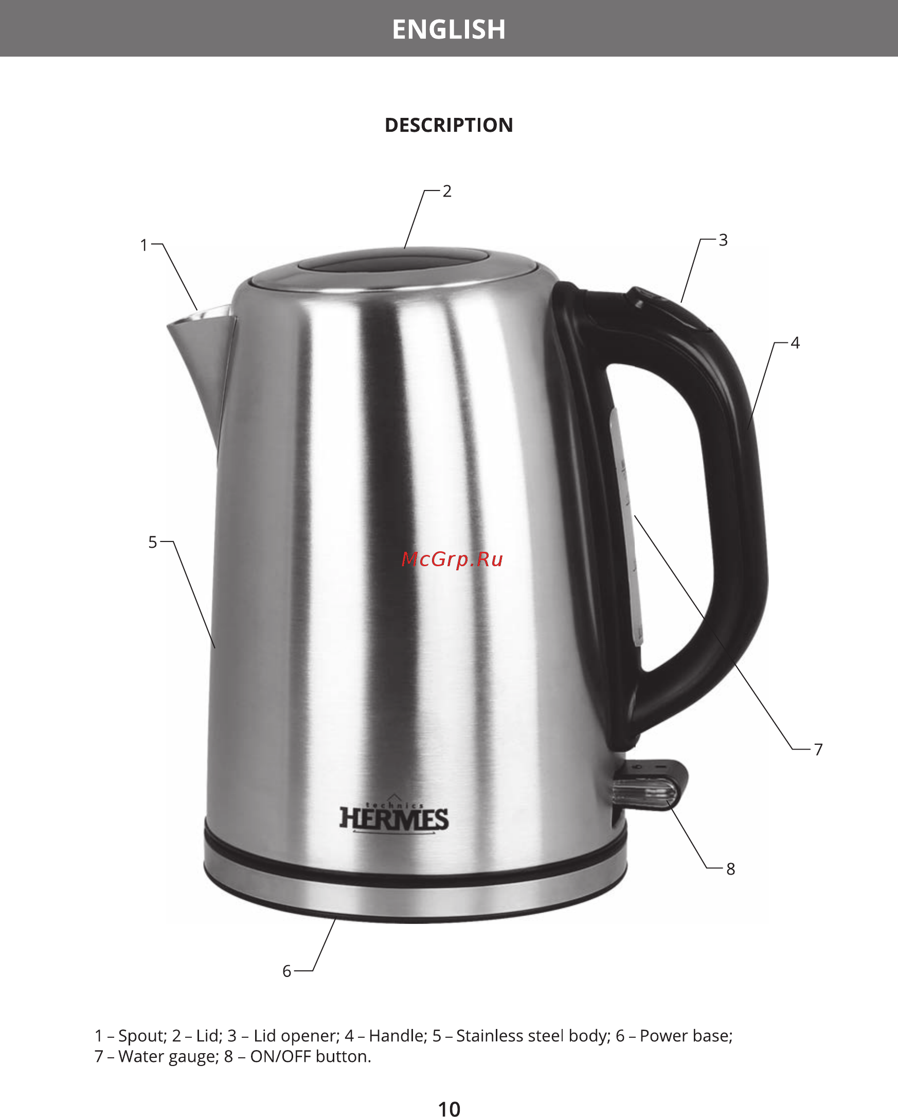 Hermes Technics HT-EK703 [12/20] English