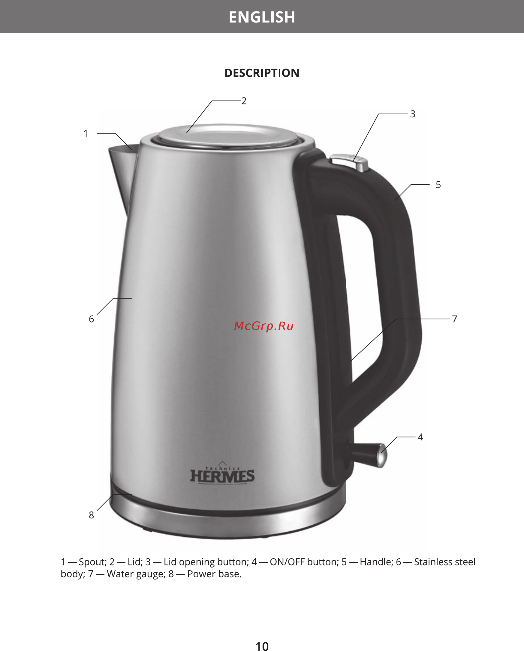 Hermes Technics HT-EK704 [12/20] English