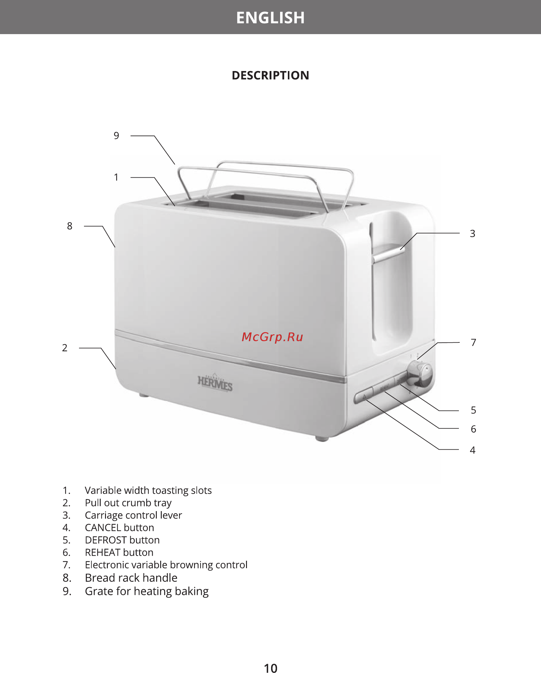 Hermes Technics HT-TO600 [12/20] English