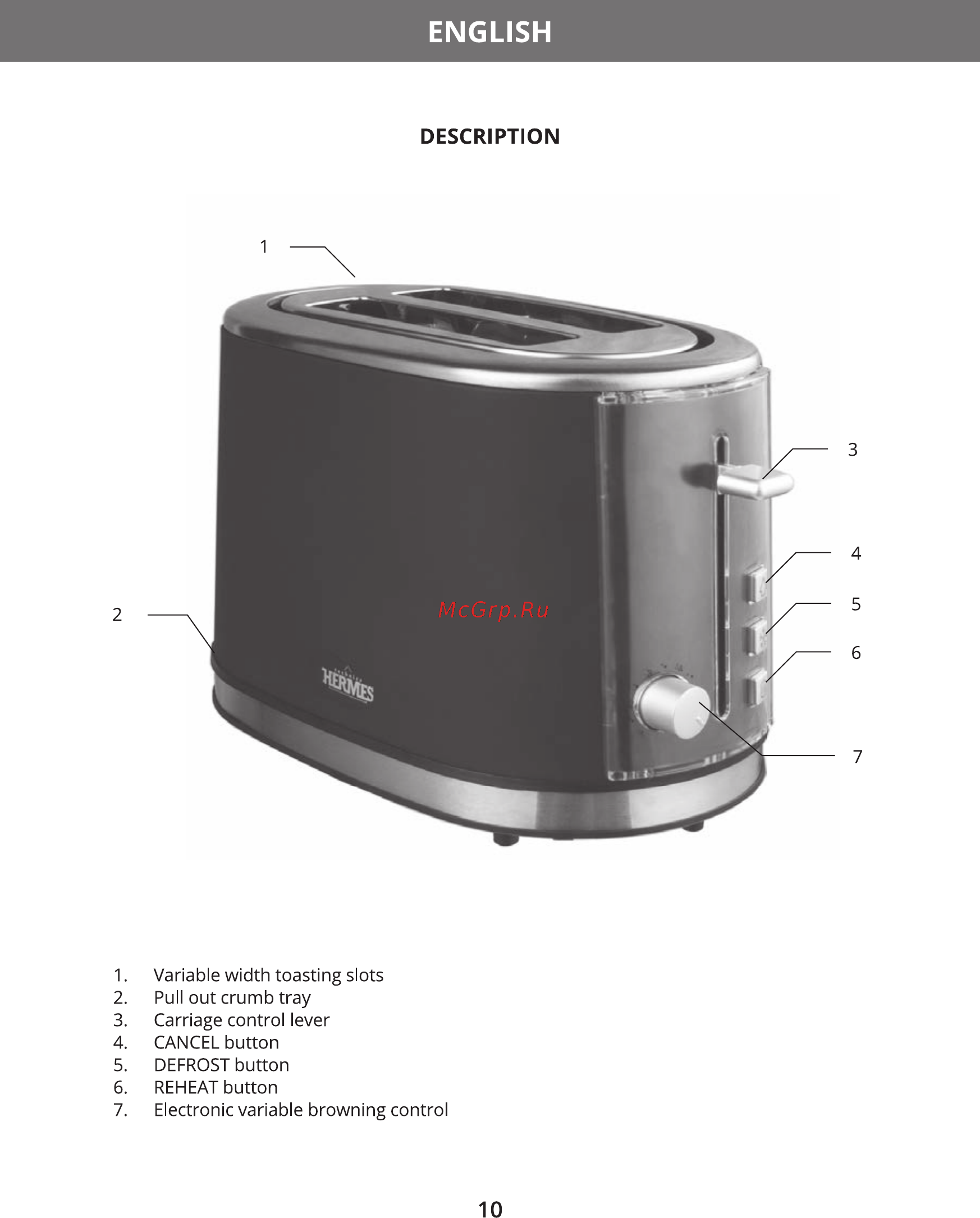 Hermes Technics HT-TO710 [12/20] English