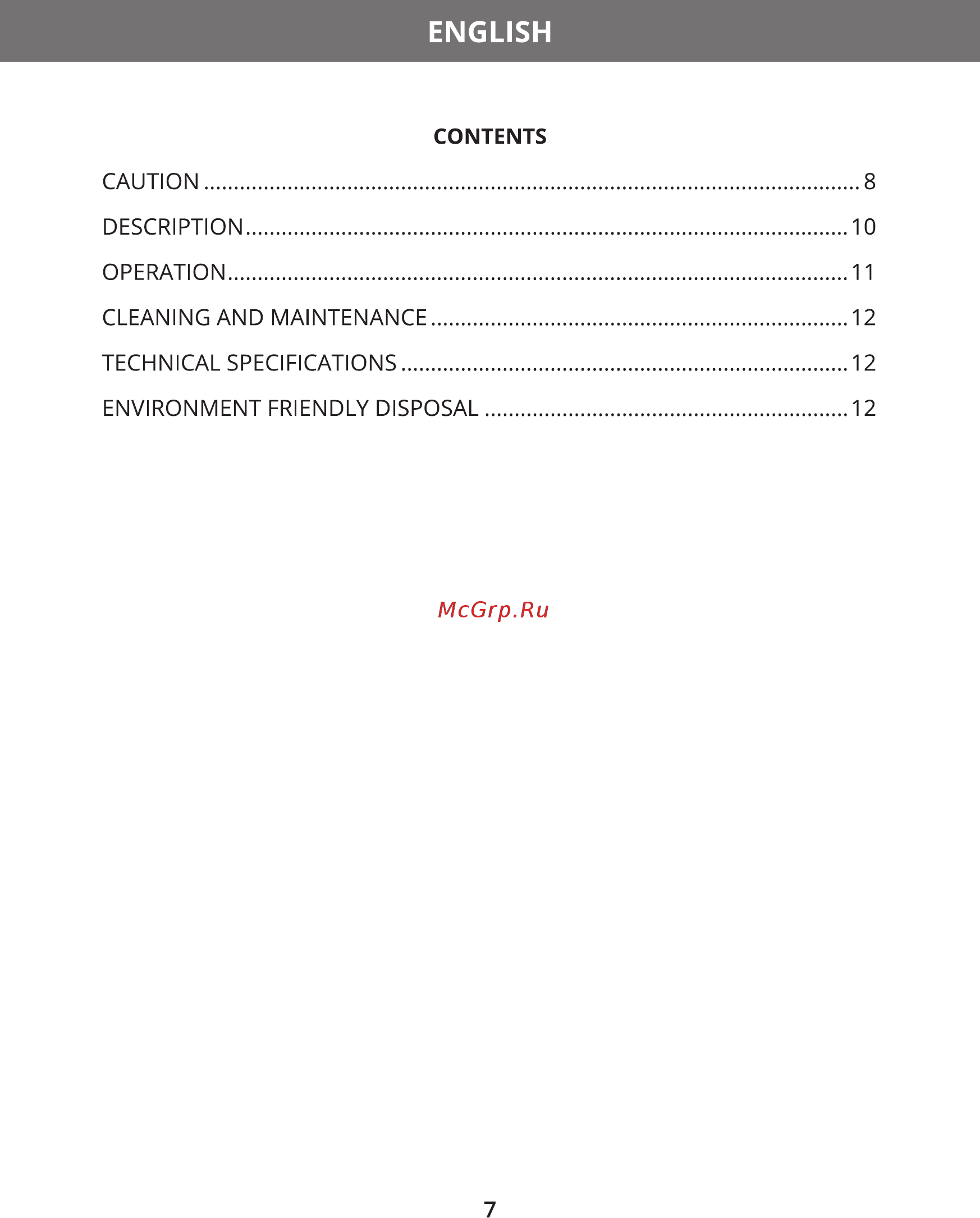 Hermes Technics HT-CJ101 [9/20] English