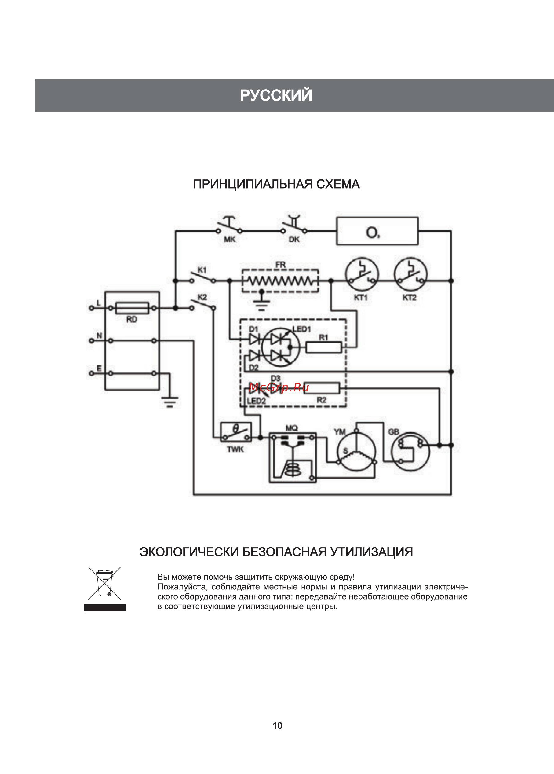 Hermes Technics HT-WD705H [10/20] Принципиальная схема