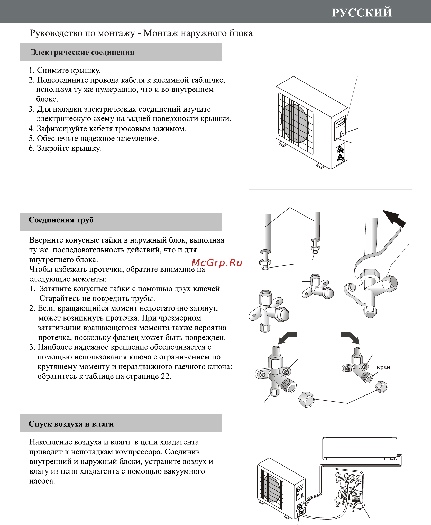 Hermes Technics RIO HT-12 [23/64] Спуск воздуха и влаги