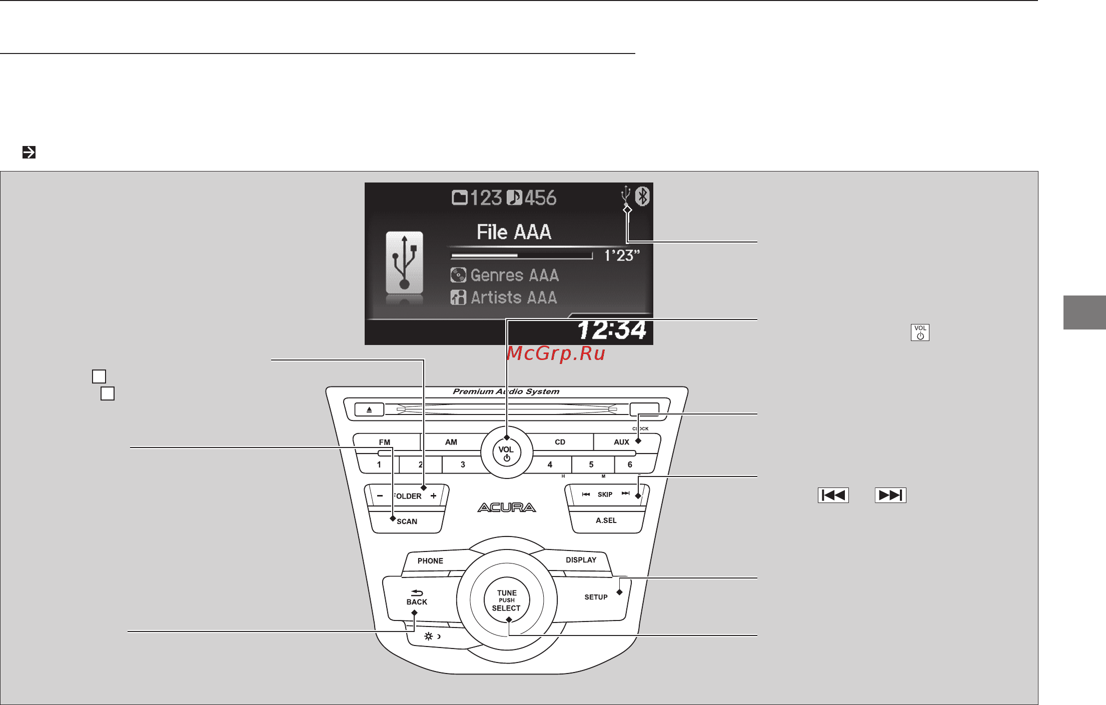 Acura RDX 2014 [197/368] Usb флеш накопитель