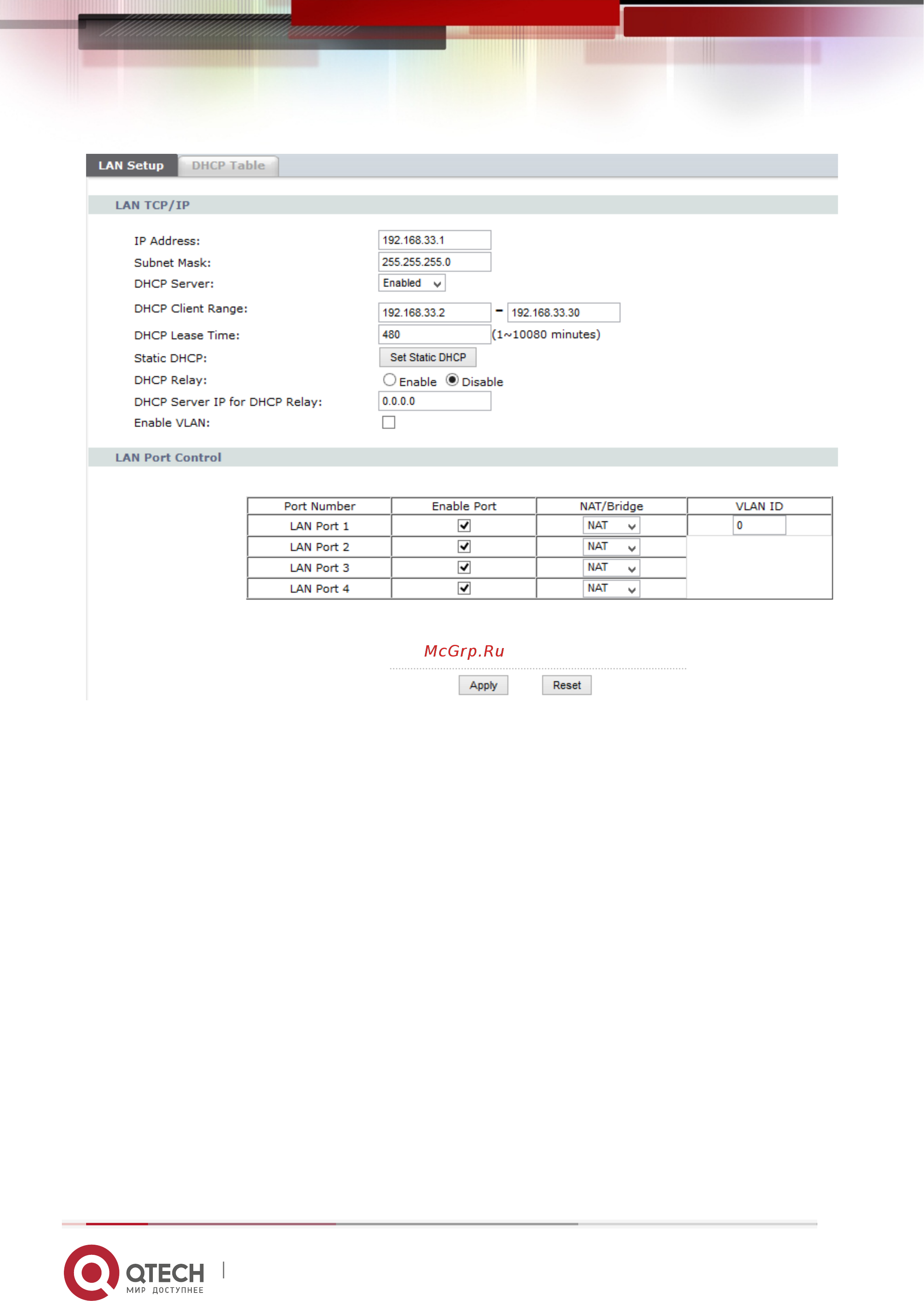 Qtech QBR-1241WU Инструкция по эксплуатации онлайн [36/76] 481561