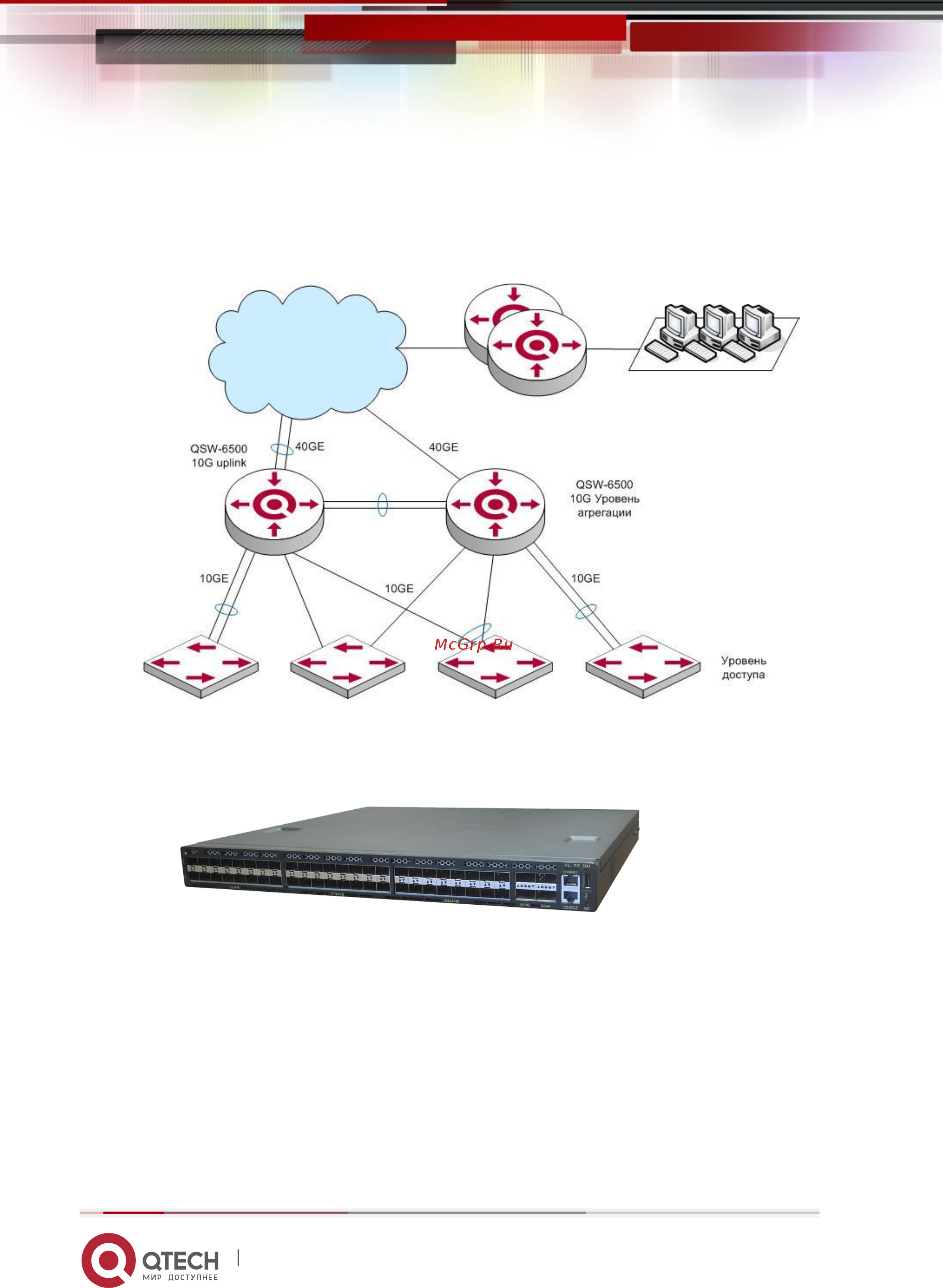 Qtech QSW-6500-52F [4/13] Сценарии применения