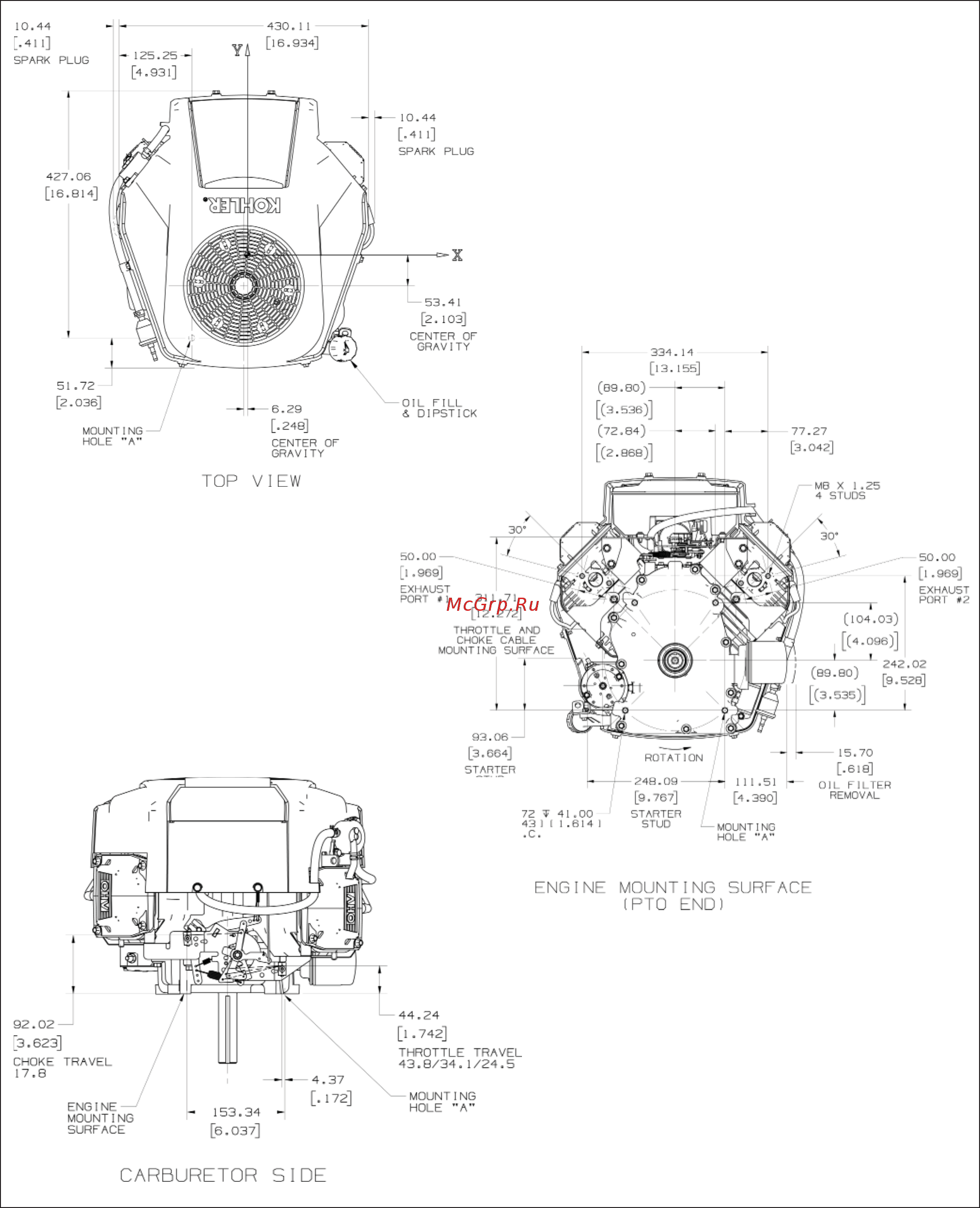 Kohler Courage PRO SV840 [5/84] Specifications
