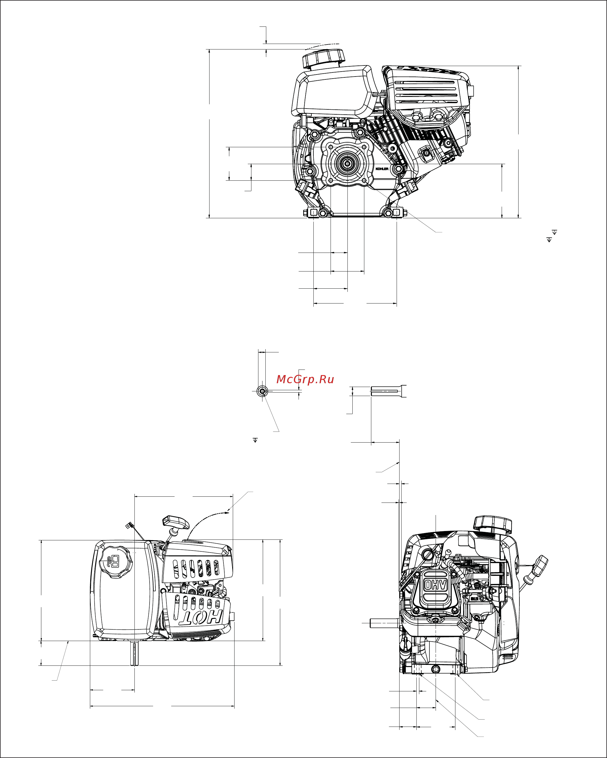 Kohler RH255 [5/56] Speciﬁ cations
