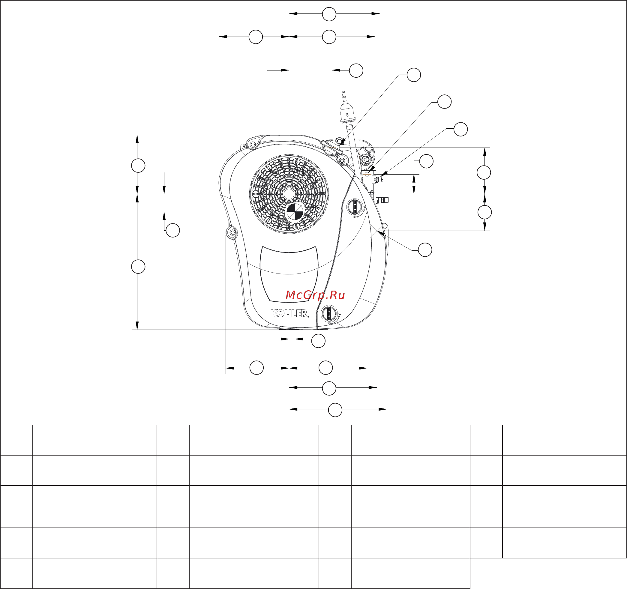 Kohler KS595 [5/92] Specifications