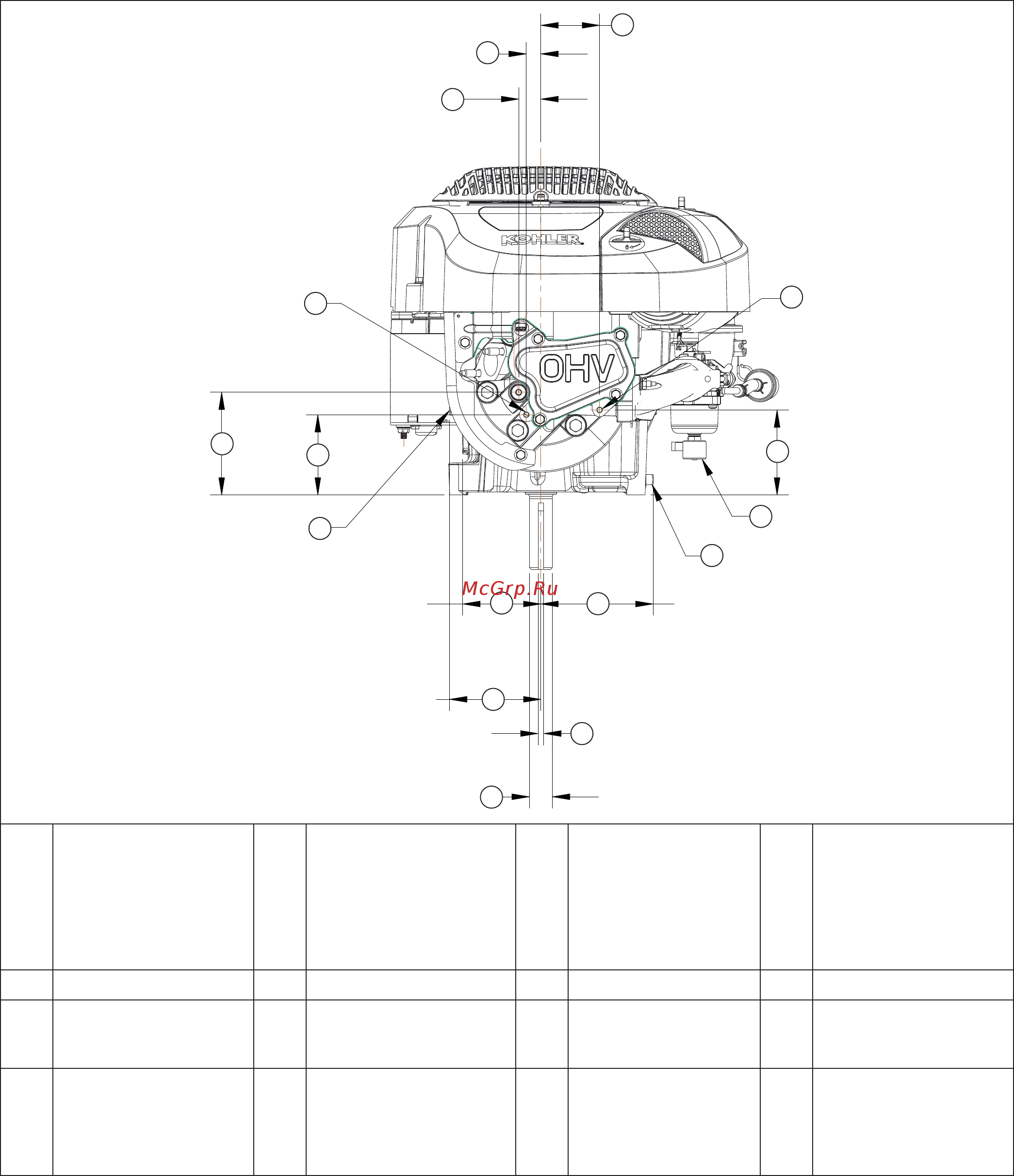 Kohler KS590 [9/92] Speciﬁ cations