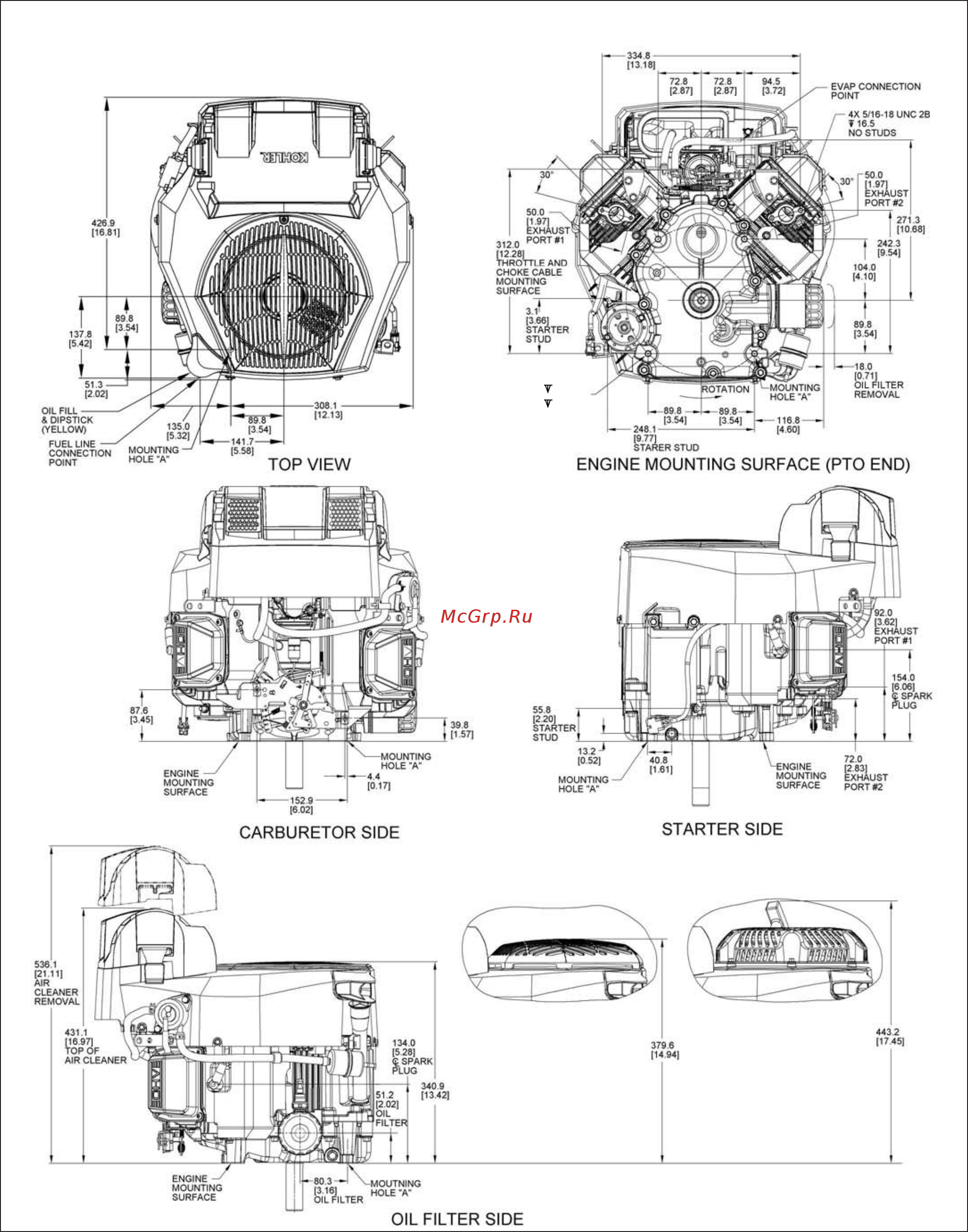 Kohler Confidant ZT710 [6/80] Speciﬁ cations