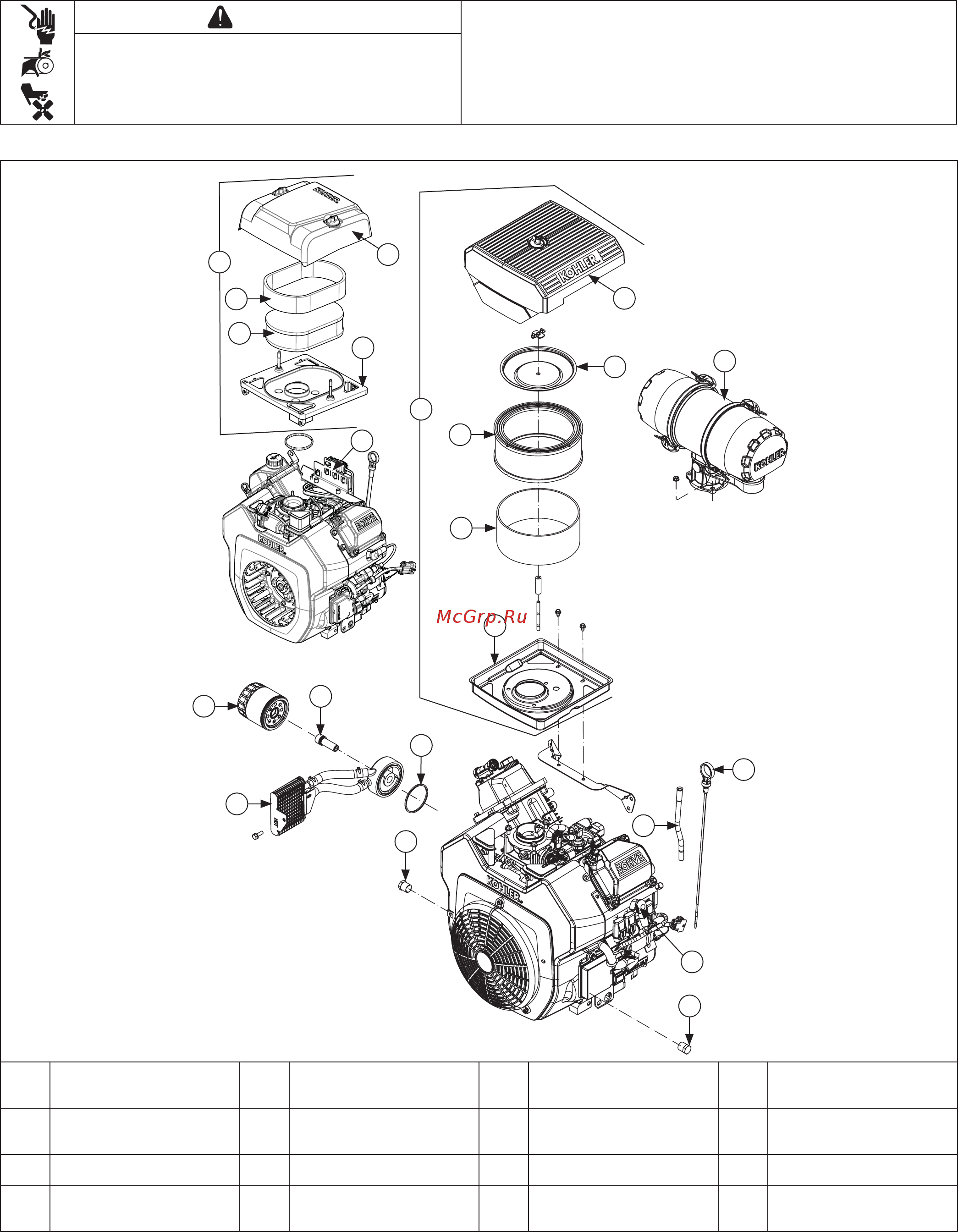 Kohler Command PRO EFI ECH630 [137/180] Disassembly inspection and service