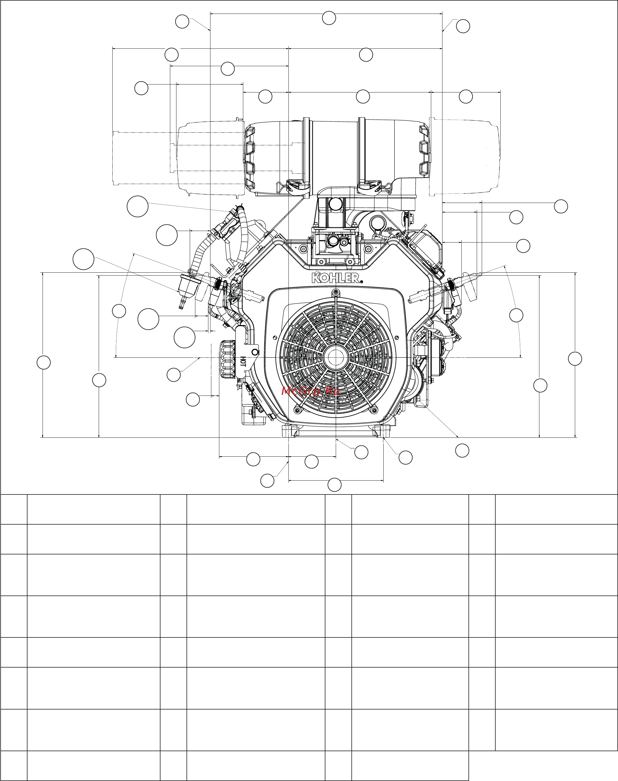 Kohler Command PRO EFI ECH650 [5/180] Specifications