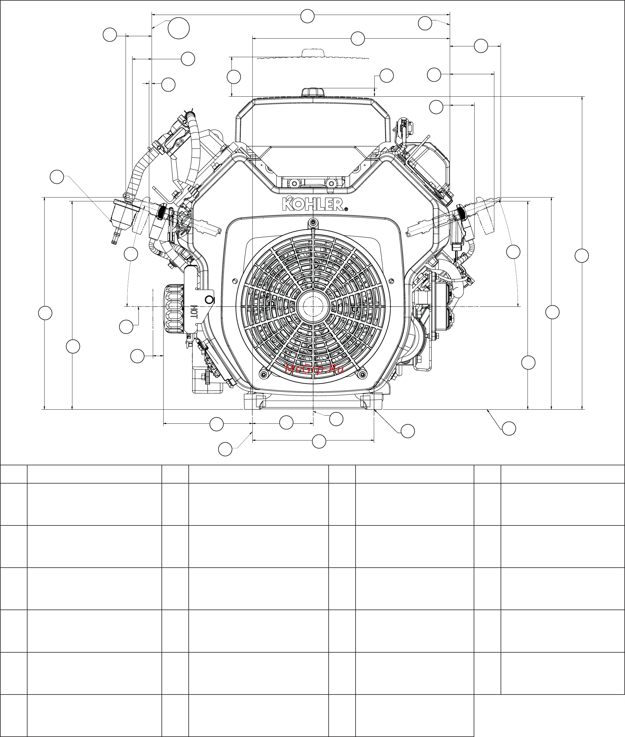 Kohler Command PRO EFI ECH749 [9/180] Speciﬁ cations
