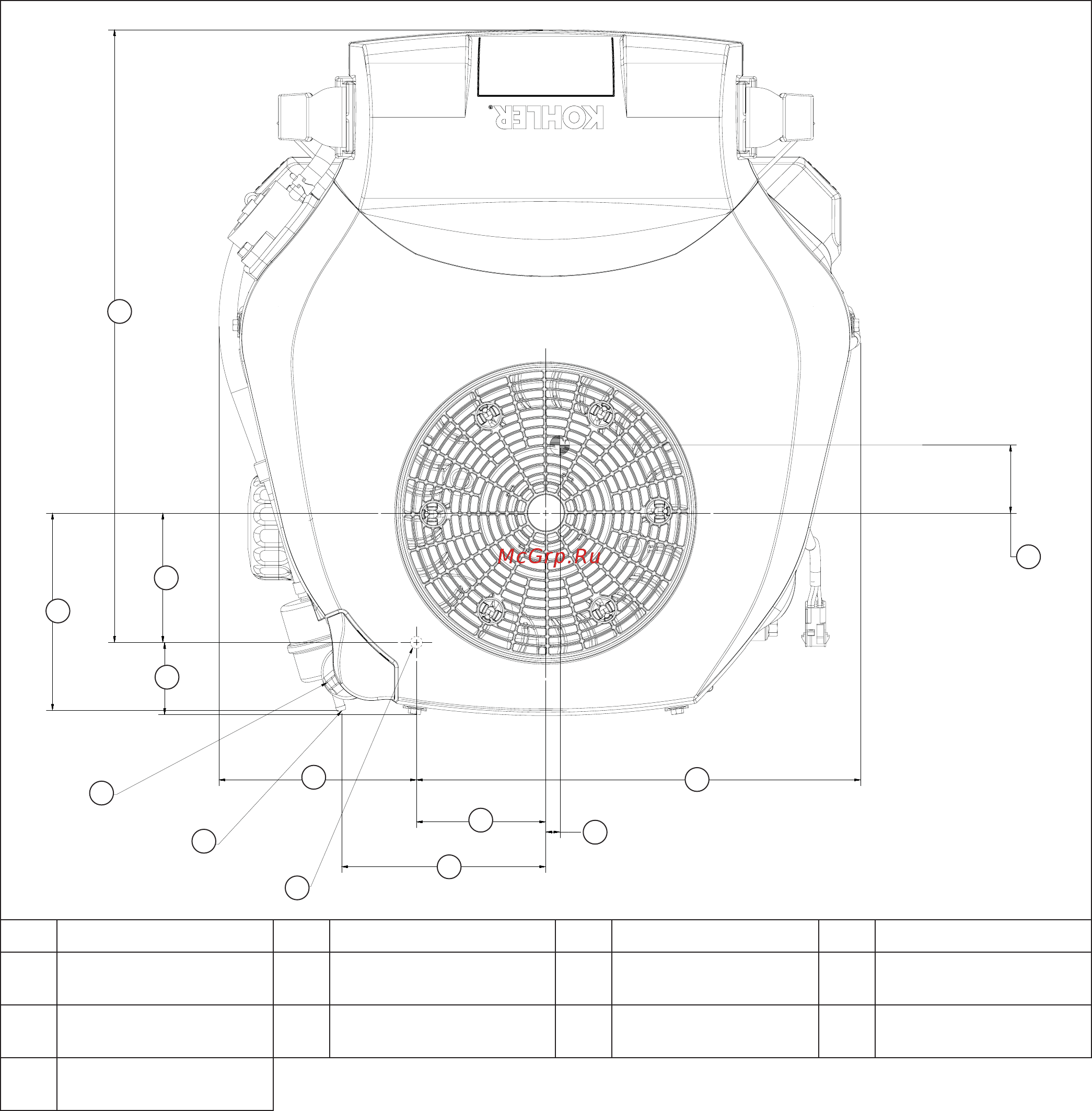 Kohler KT725 [10/96] Speciﬁ cations