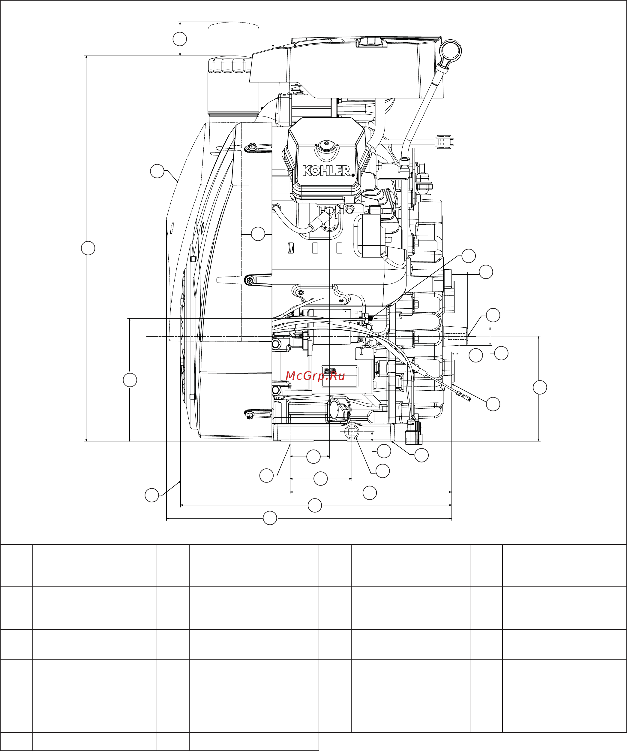 Kohler Command PRO CH940 [12/88] Speciﬁ cations