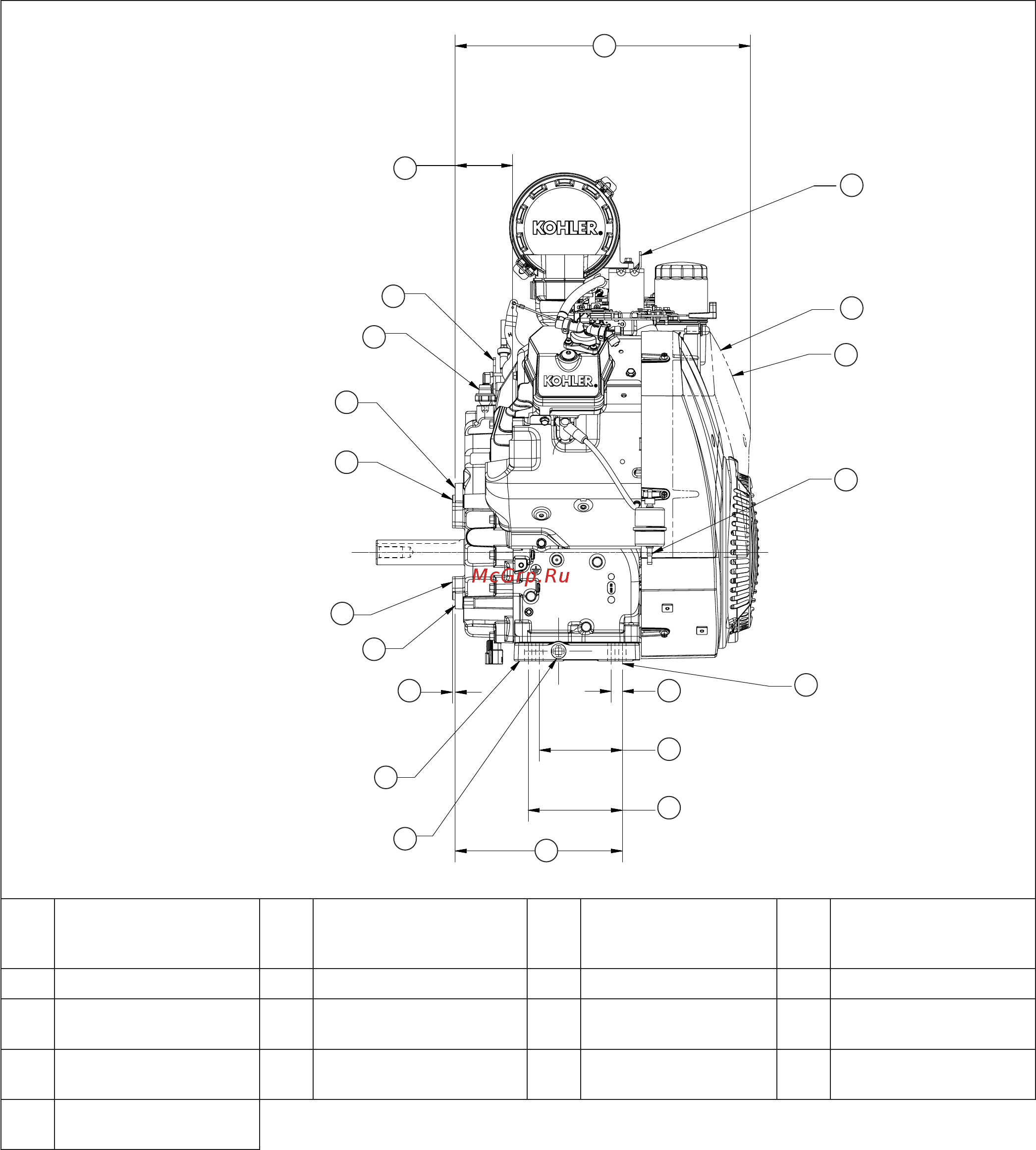 Kohler Command PRO CH940 [8/88] Speciﬁ cations