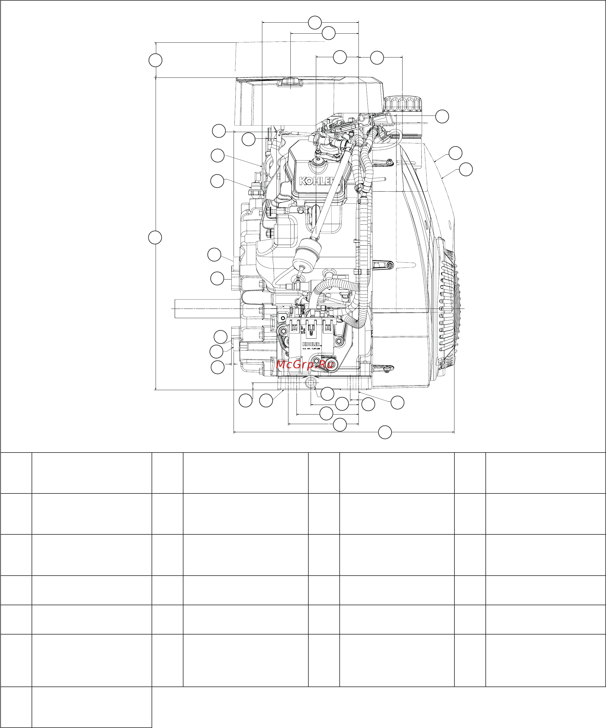 Kohler Command PRO EFI ECH940 [12/104] Speciﬁ cations