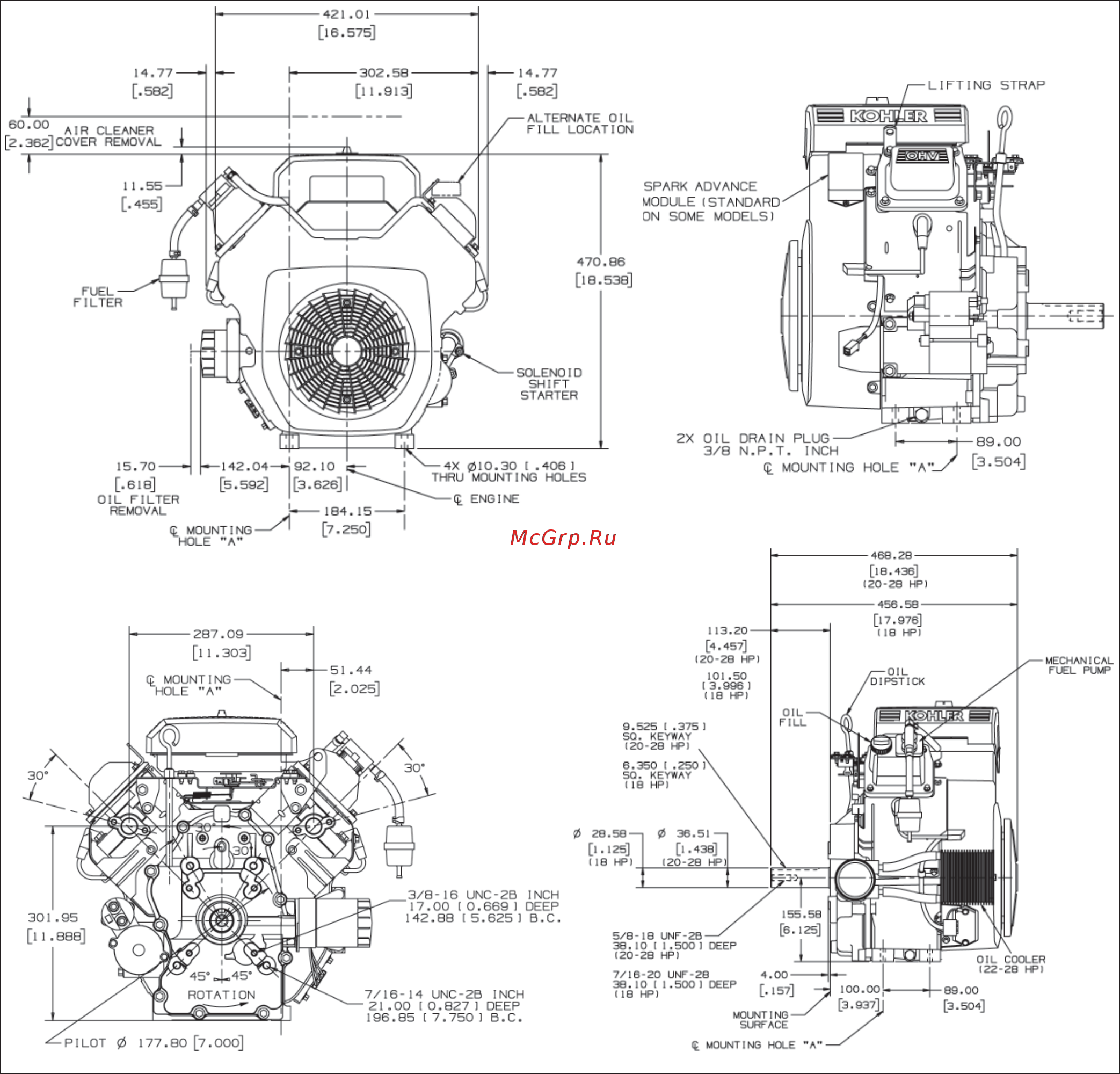 Kohler Command PRO CH740NG [5/88] Specifications