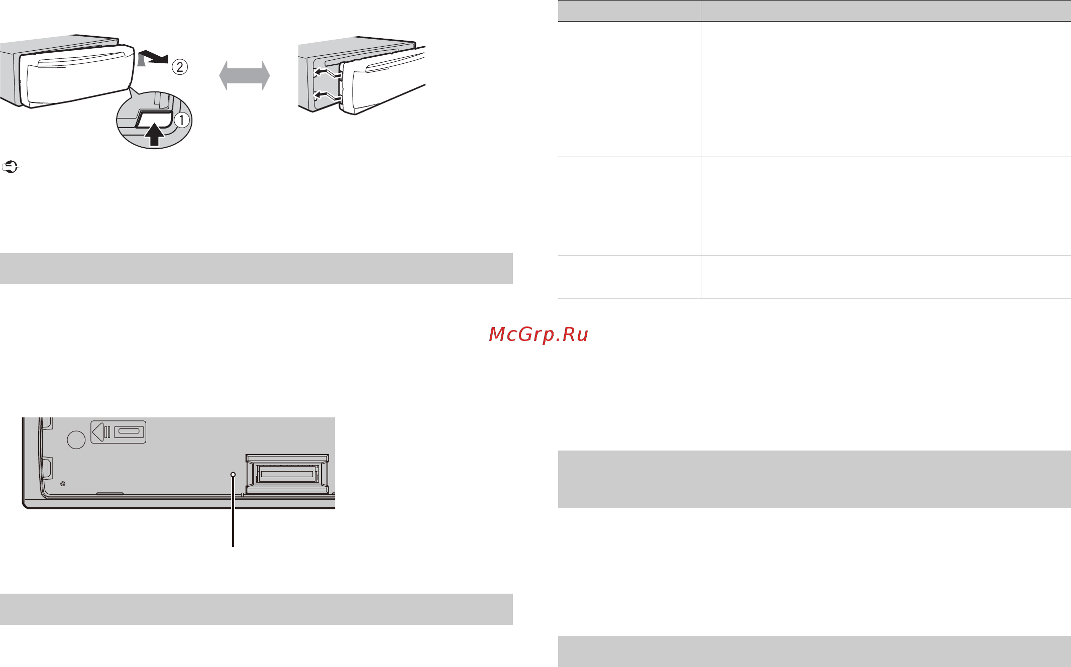 Pioneer DEH-S320BT [4/28] Кнопка reset