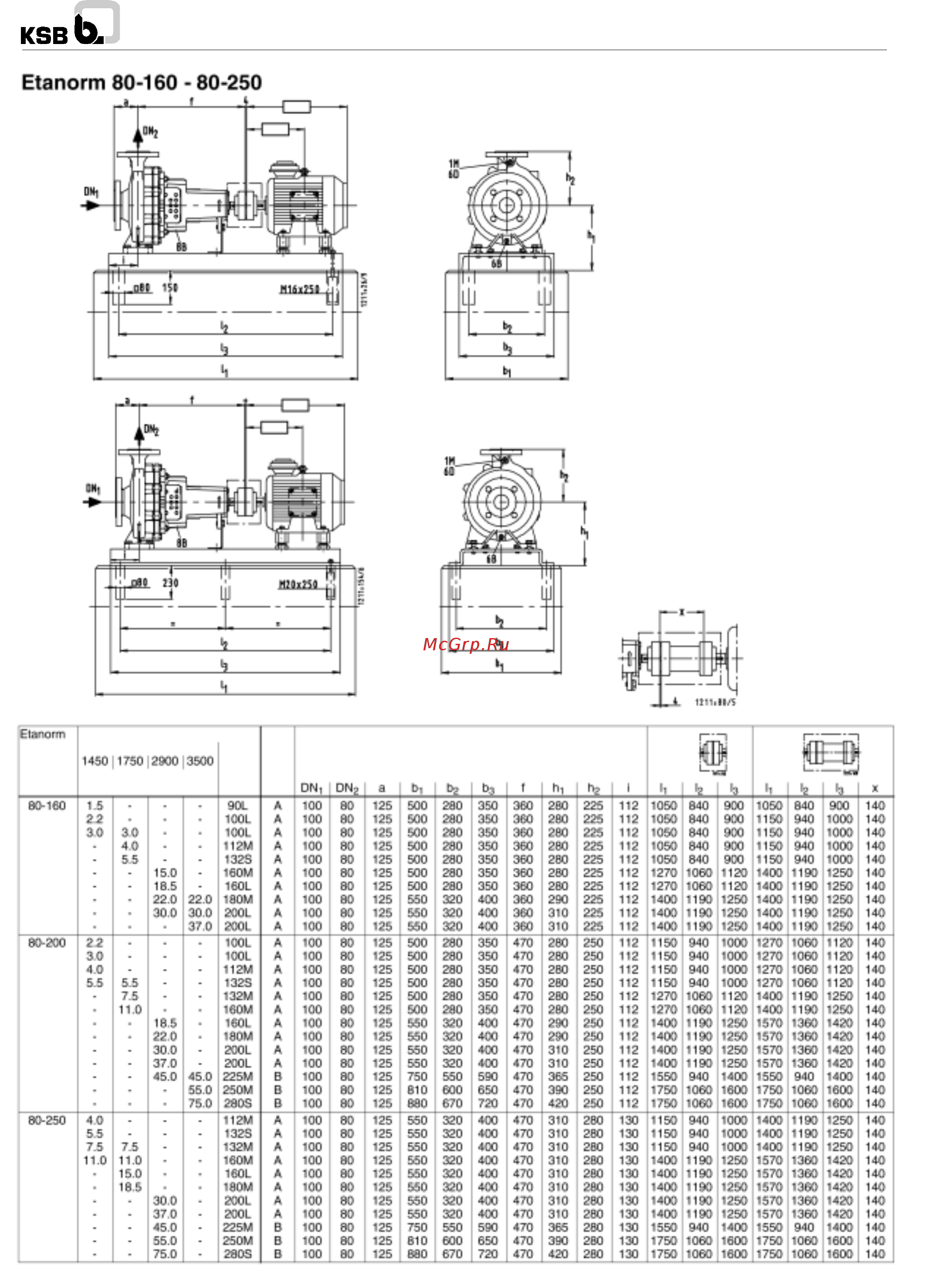 KSB Etanorm ETN 050-032-200.1 [14/28] Двигатель рису