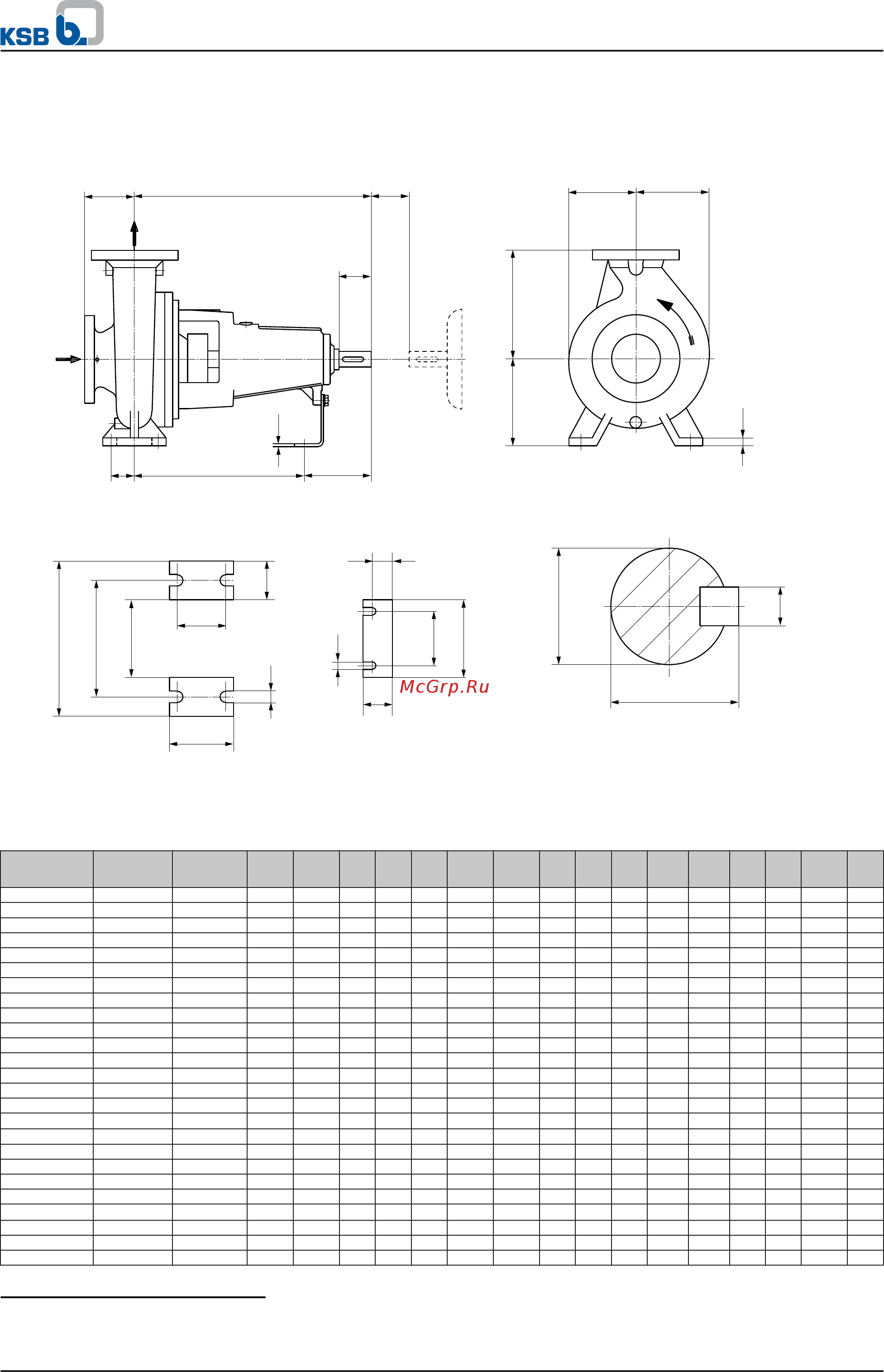 KSB Etanorm ETN 100-080-250 [18/40] Dimensions